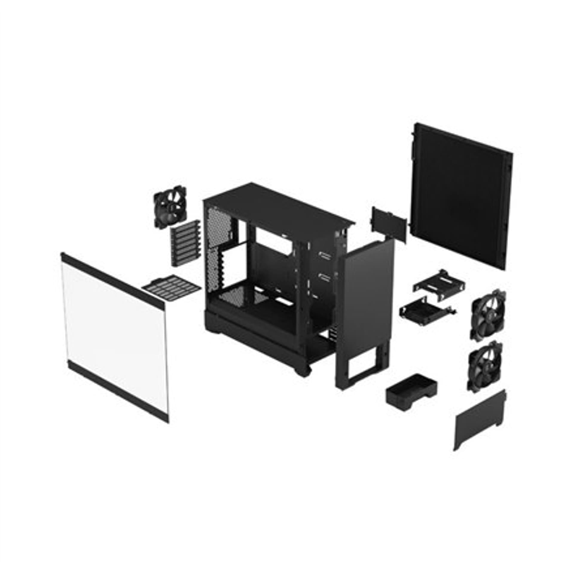 

Fractal Design Pop Silent Black TG Clear Tint, ATX, mATX, Mini ITX, zasilacz w zestawie Nie