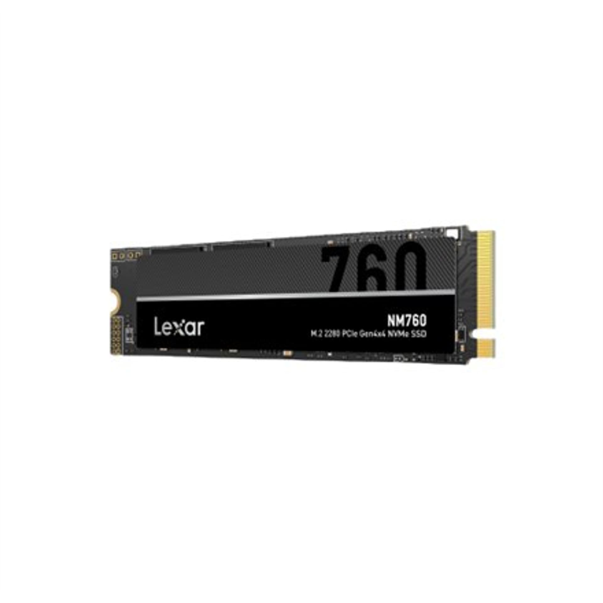 

Lexar M.2 NVMe SSD NM760 512 GB, SSD form factor M.2 2280, SSD interface PCIe Gen4x4, Write speed 4000 MB/s, Read speed 5300 MB/