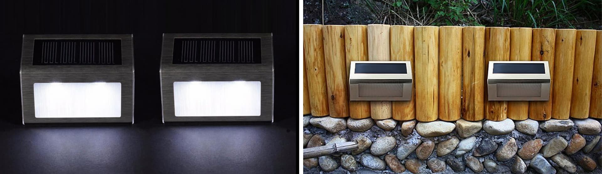 

Lampka solarna 2LED inox Maclean MCE119