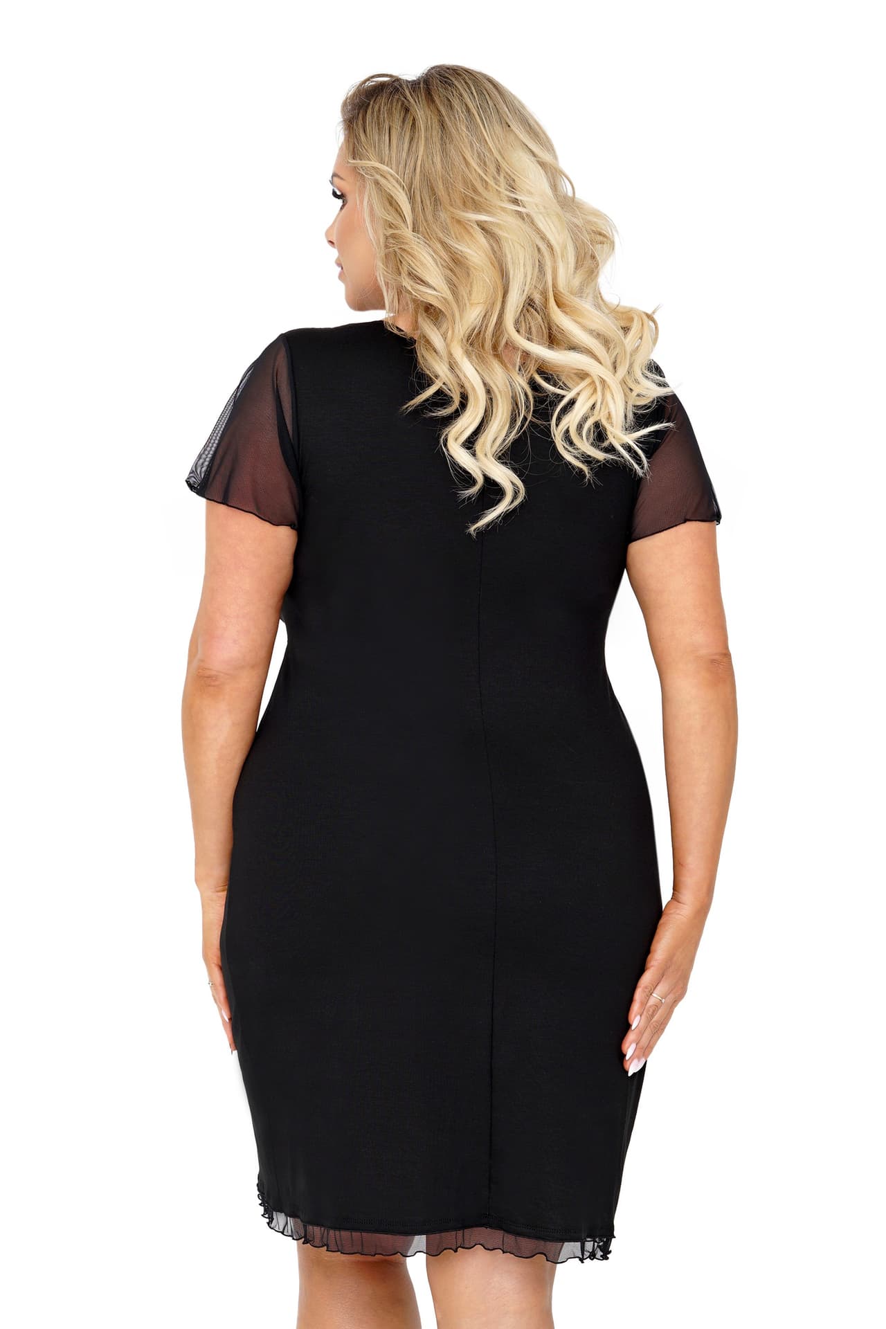 

KOSZULA DAMSKA IVANA PLUS (kolor black, rozmiar XXXXL)