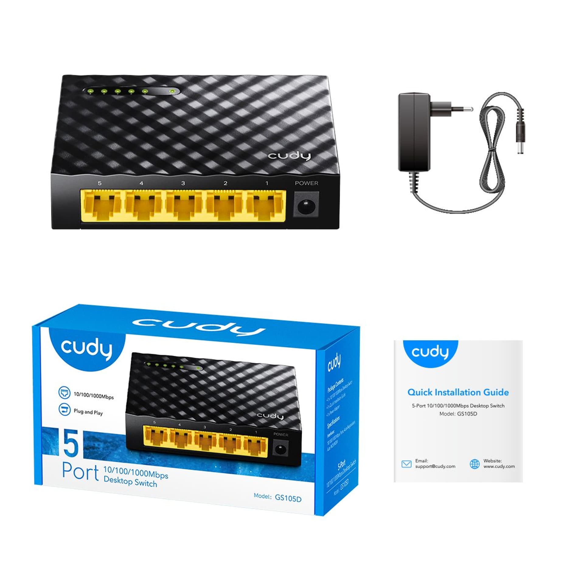 

SWITCH LAN GS105D 5 PORTÓW GIGABIT 1000MB/s