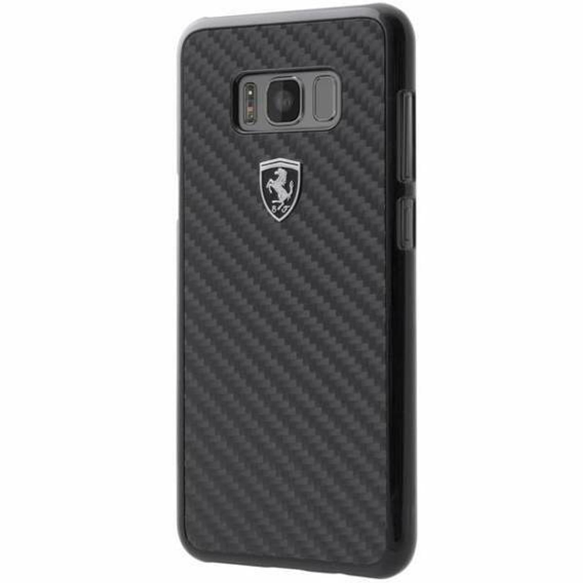

Ferrari Hardcase FEHCAHCS8LBK S8 Plus G955 black/czarny Carbon Heritage