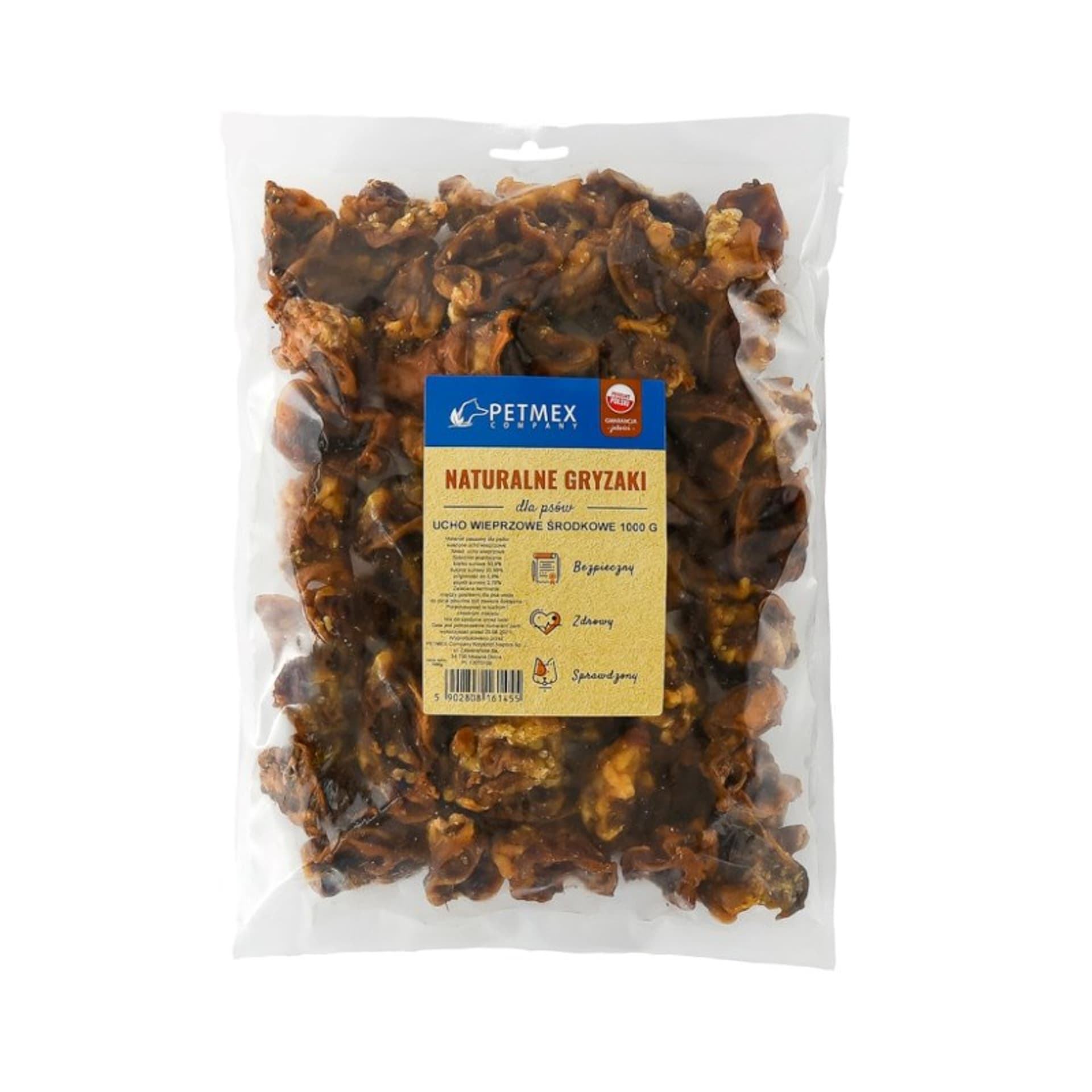 

Gryzak dla psów PETMEX Ucho wieprzowe środkowe 1000g
