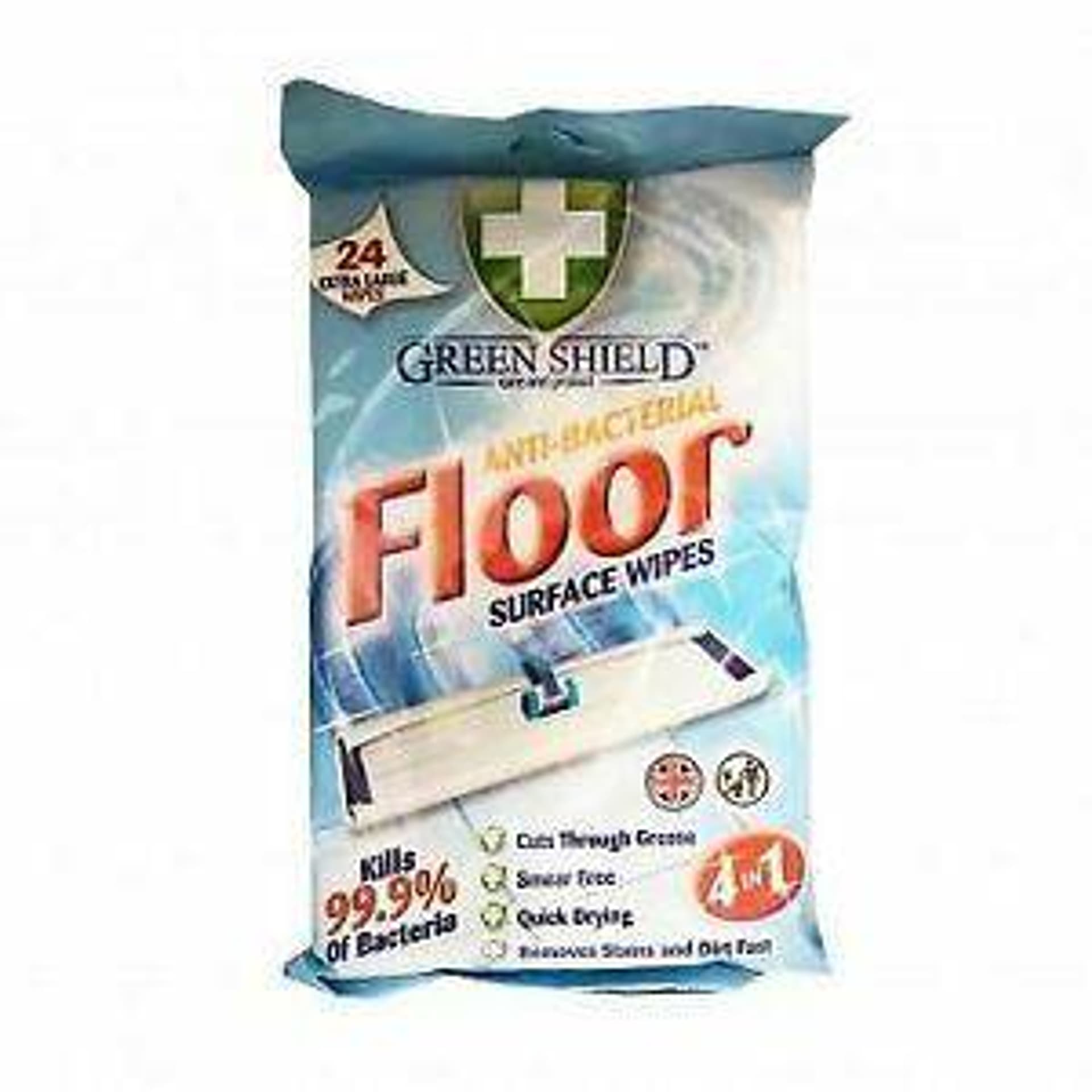 

GREEN chusteczki do mycia podłóg 21szt XL SHIELD FLOOR WIPES