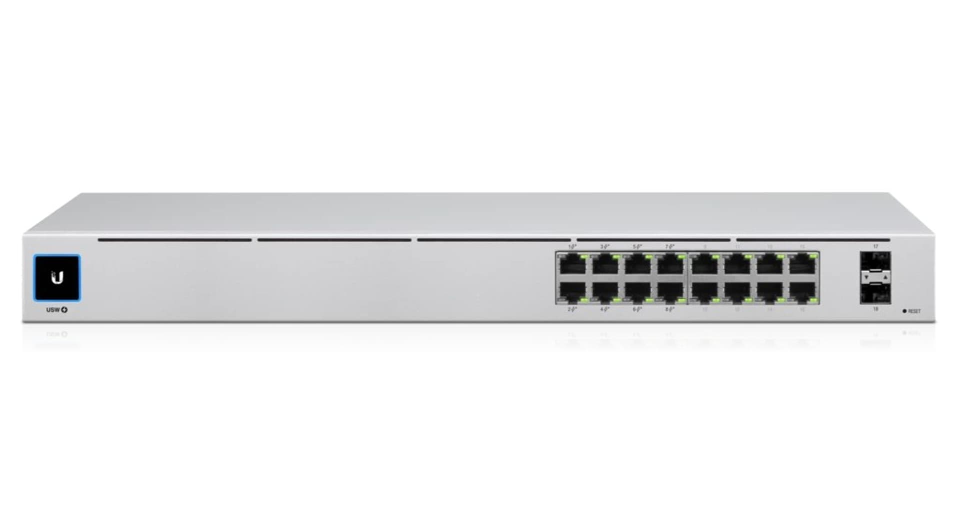 

UBIQUITI USW-16-POE UNIFI SWITCH GEN2 16x GIGABIT POE+ PORTS, 2x SFP PORTS