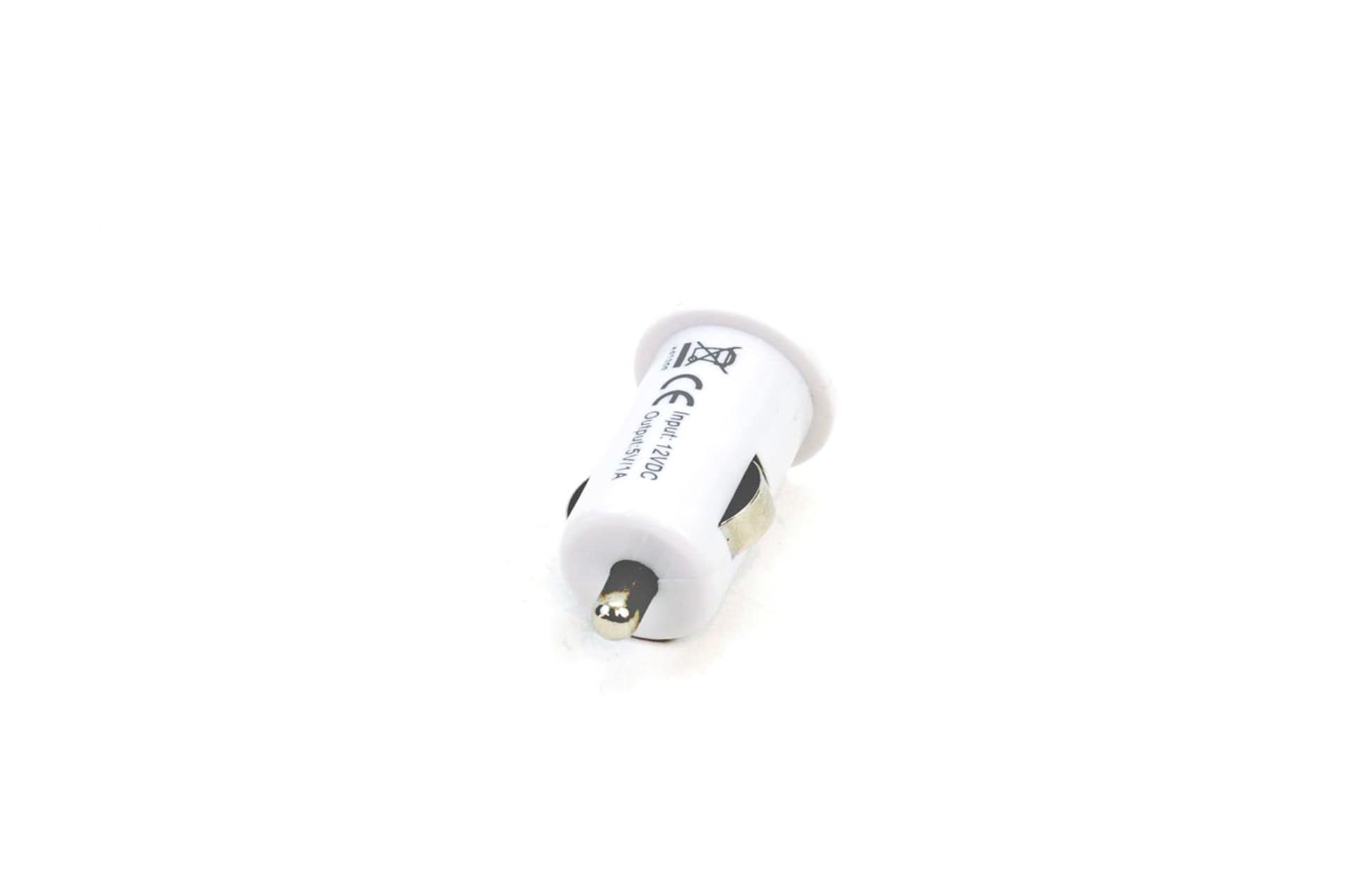 

01703 Ładowarka samochodowa 1xUSB biała PCH-02