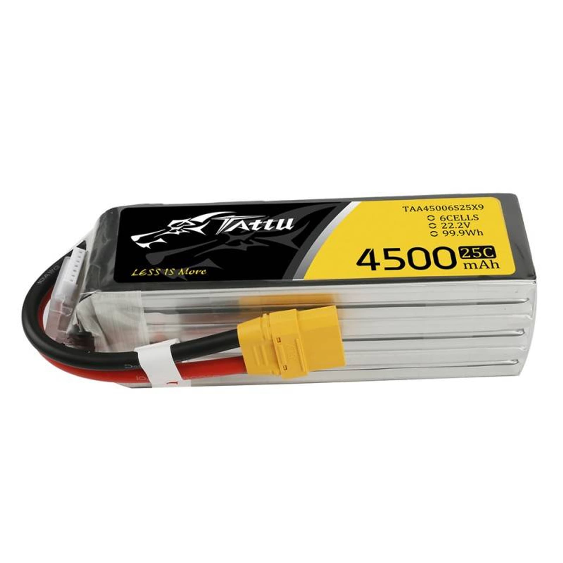 

4500mAh 22.2V 25C TATTU Gens Ace XT90