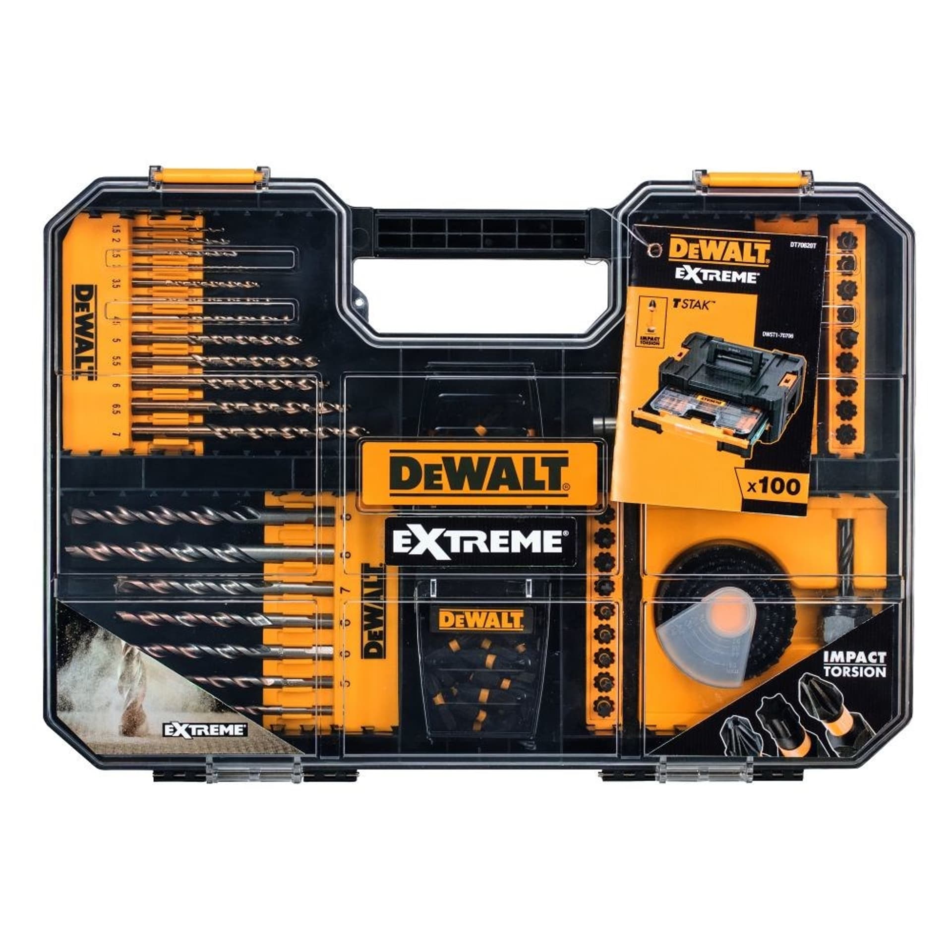 

Zestaw wierteł DeWalt Extreme DT70620T-QZ (100 szt.)