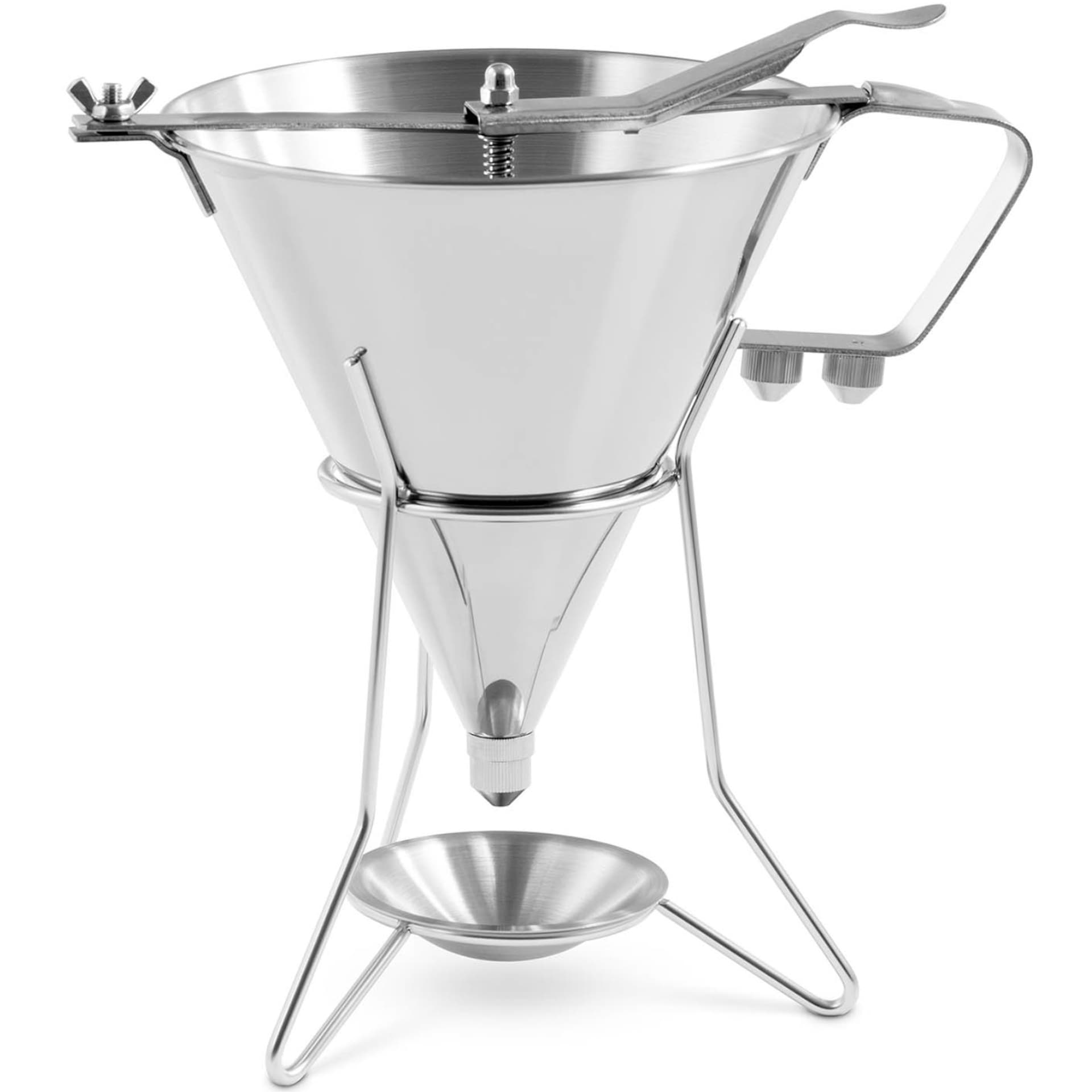 

Dozownik pistolet lejek do sosów polew ze stali nierdzewnej + stojak 3 dysze 1.8 l