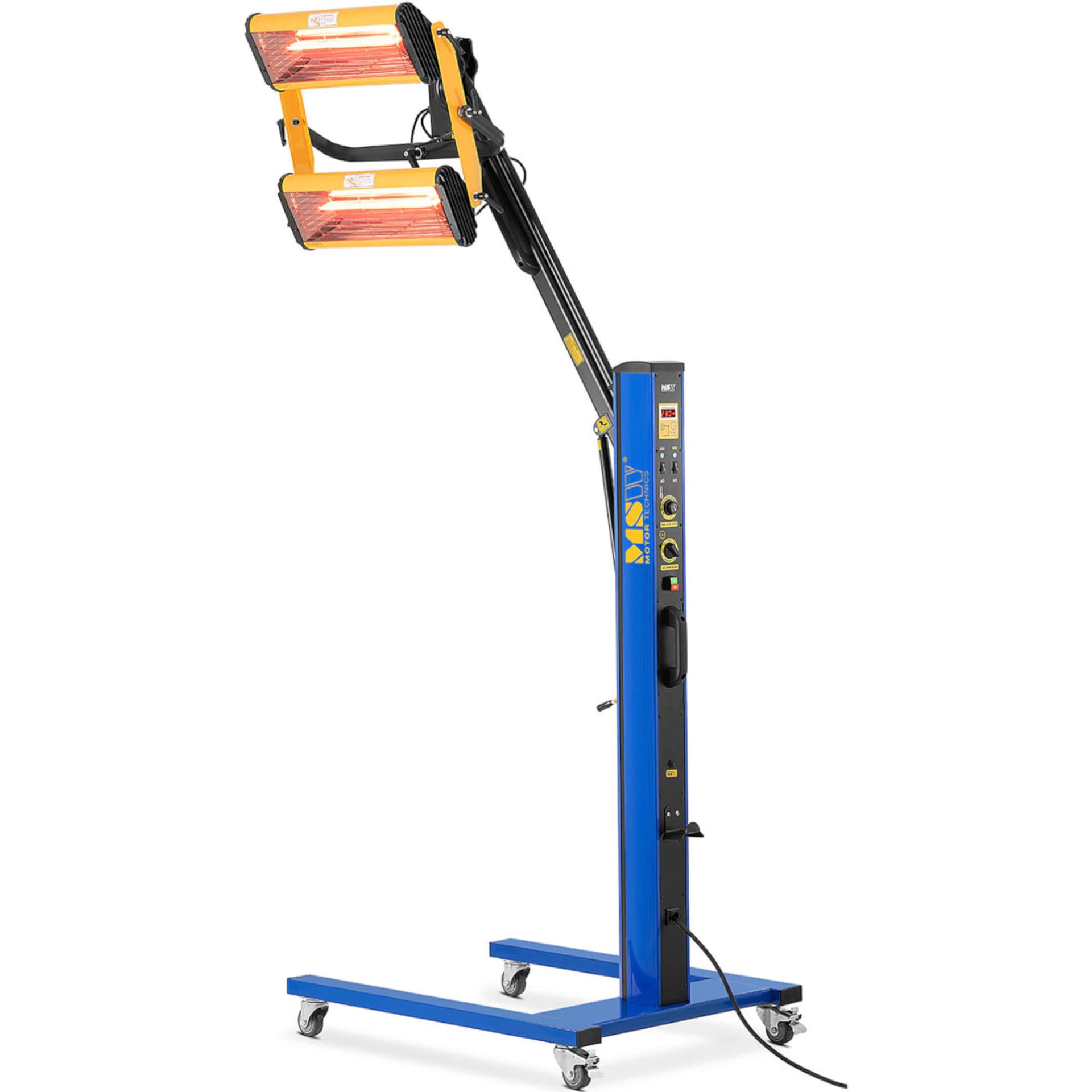 

Promiennik podczerwieni warsztatowy lakierniczy do suszenia karoserii na statywie 2 x 1000 W