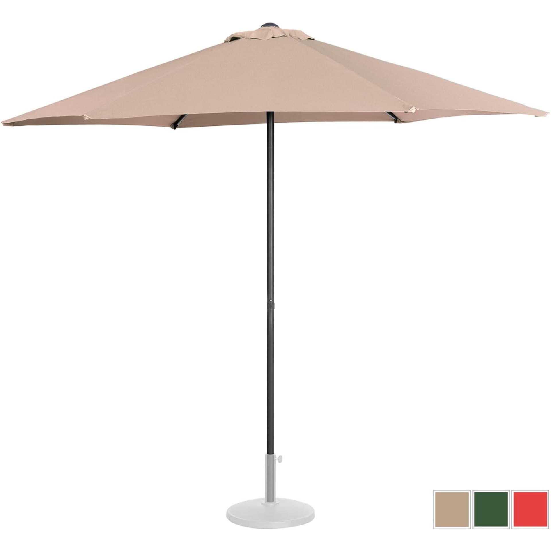 

Parasol ogrodowy tarasowy okrągły śr. 270 cm kremowy