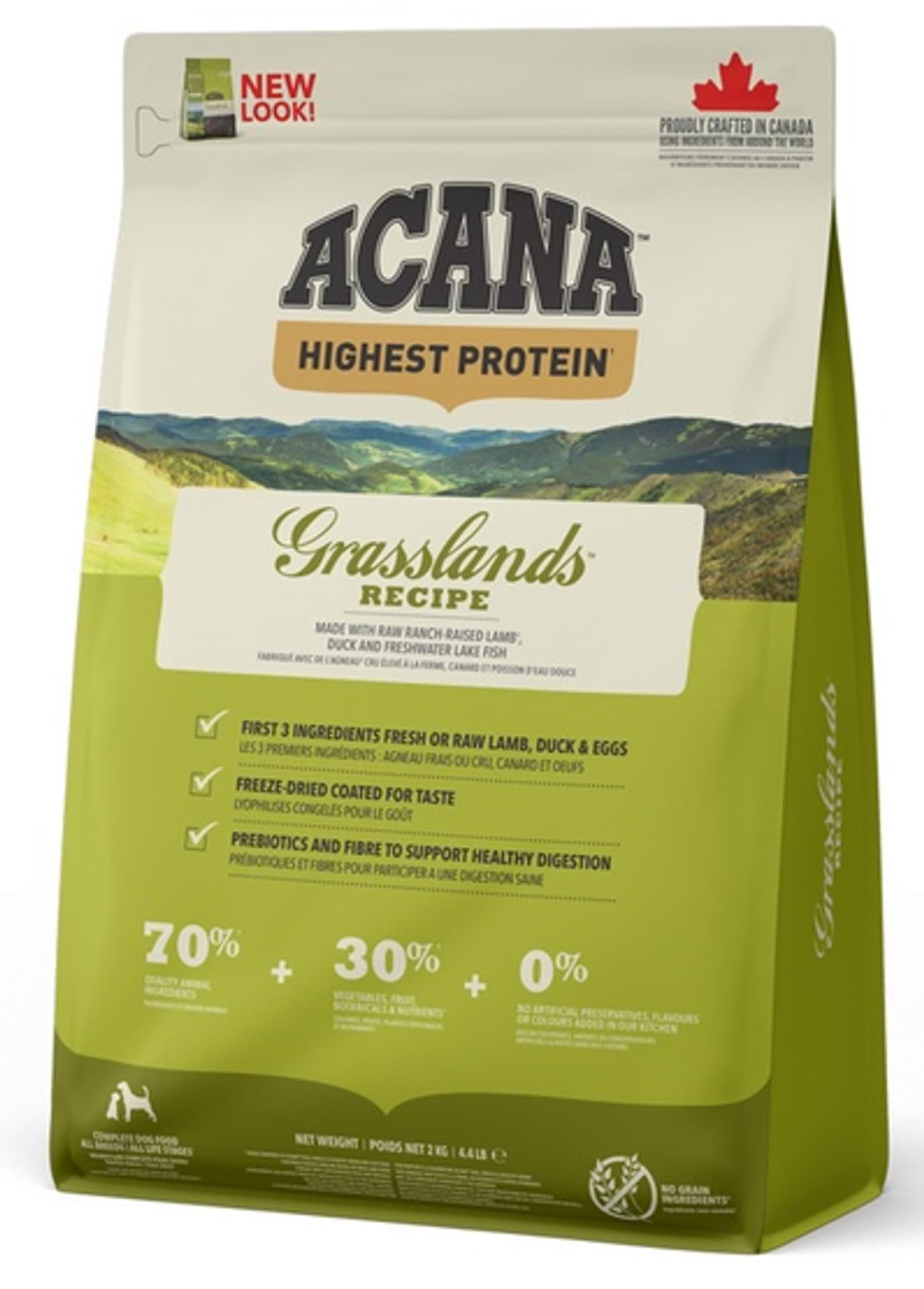 

Acana Highest Protein Grasslands Dog 2kg