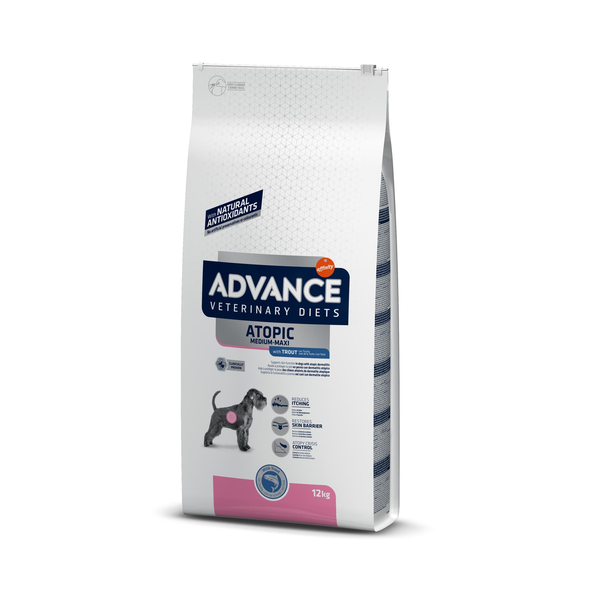 

ADVANCE DIET Atopic Trout - sucha karma z pstrągiem dla psów 12kg [923676]