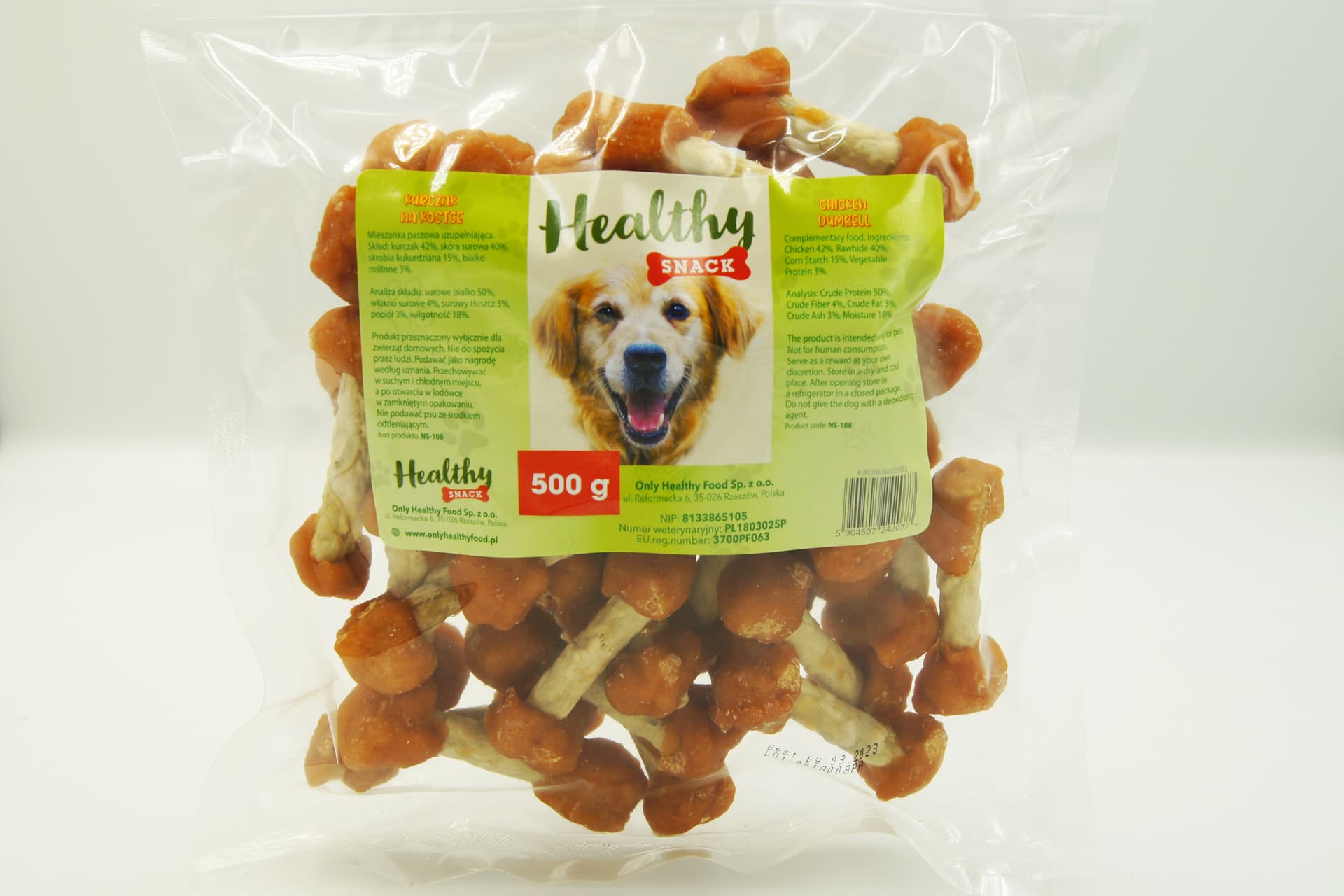 

HEALTHY SNACK Kurczak na kostce 500g [NS-108]
