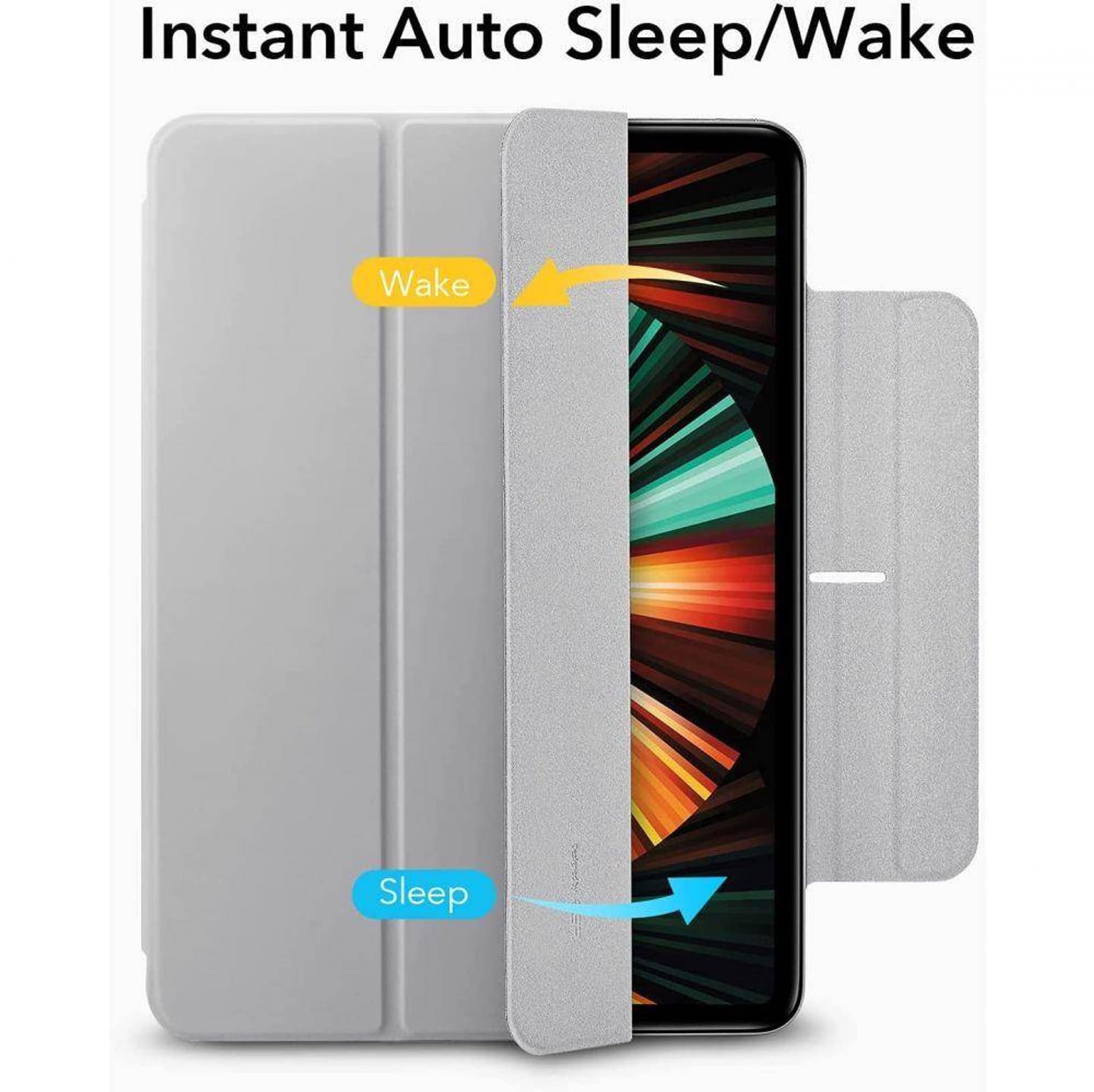 

Etui IPAD PRO 12.9 2020 / 2021 / 2022 ESR Rebound Magnetic szare