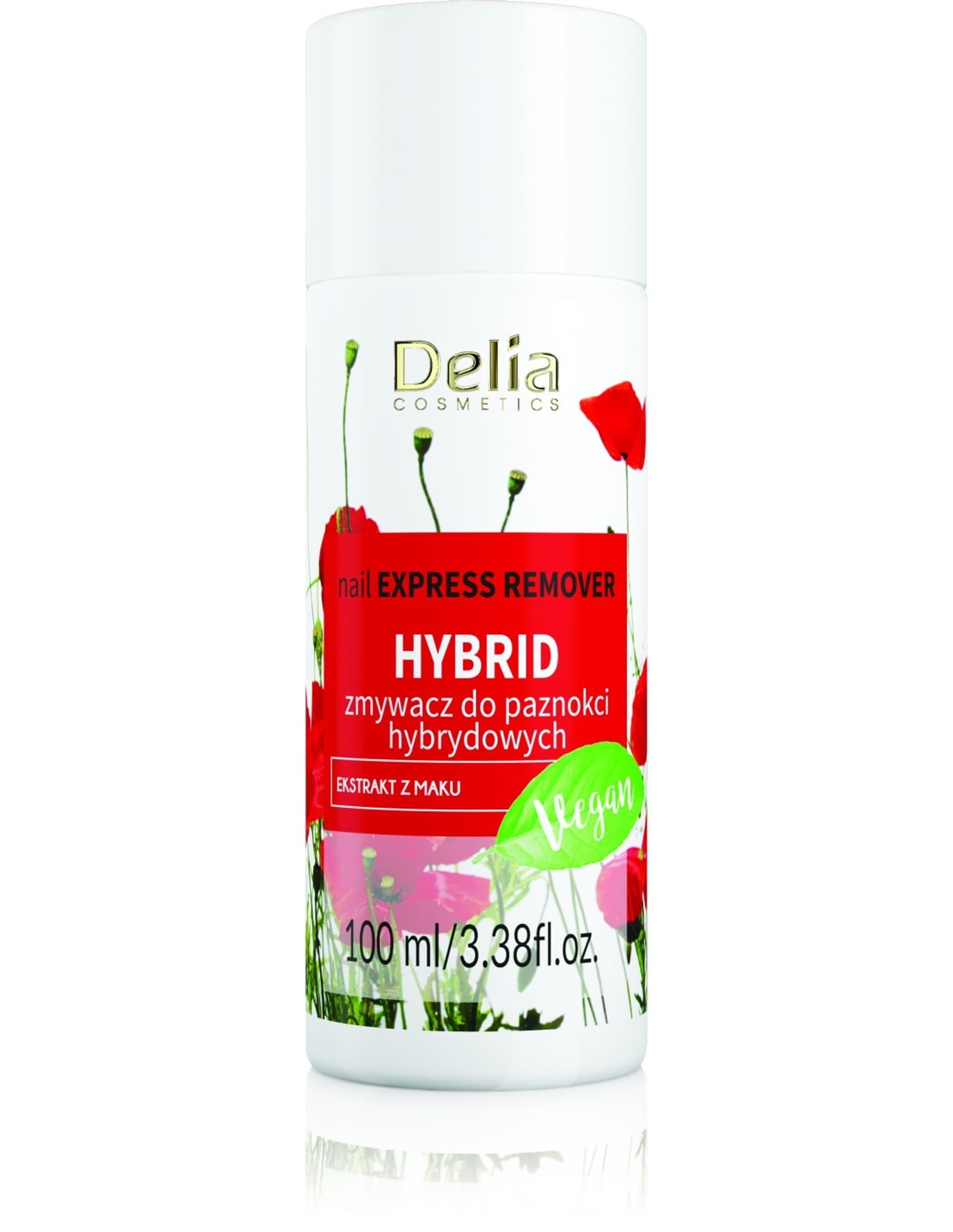 

Delia Cosmetics Zmywacz do lakieru hybrydowego acetonowy 100ml