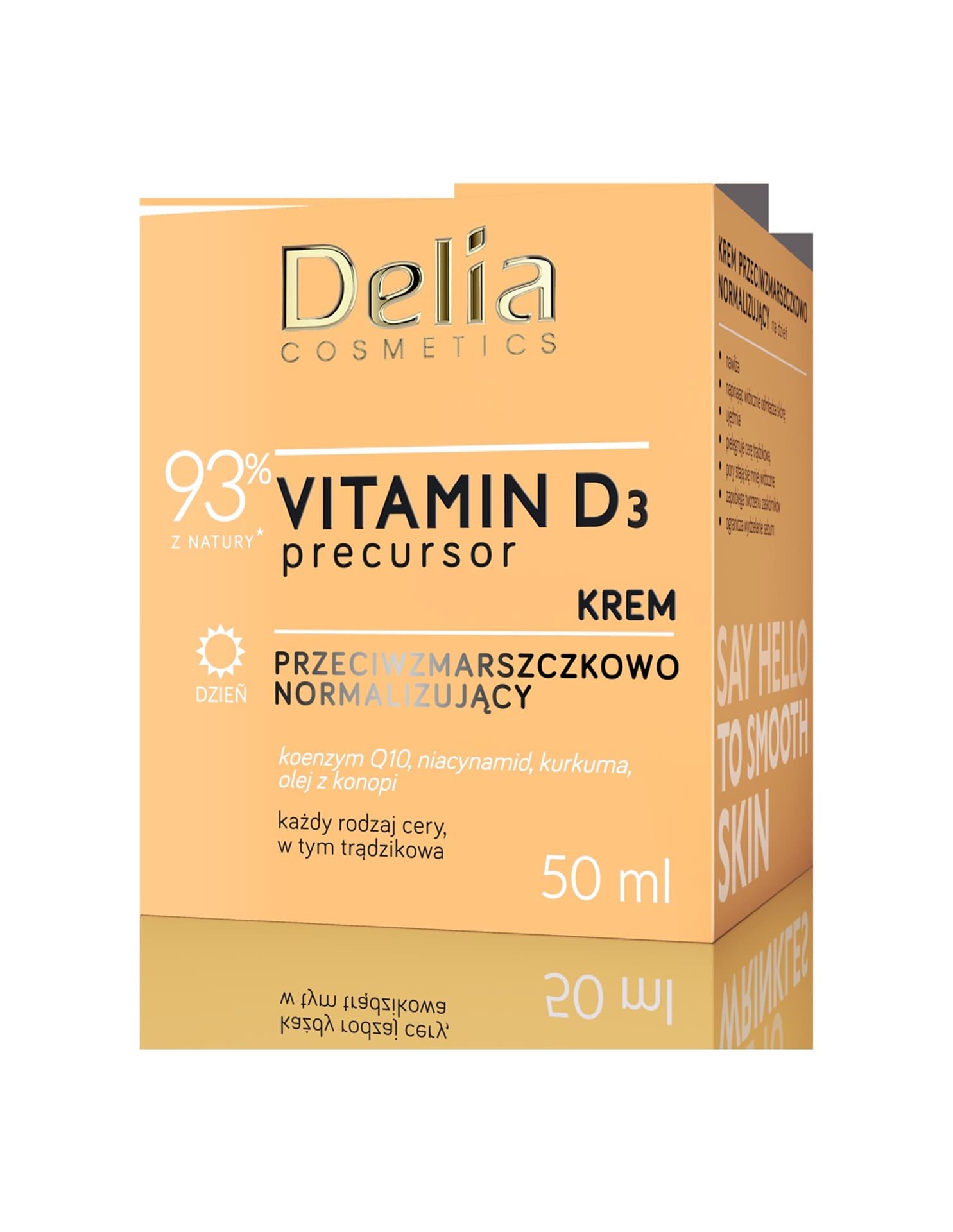 

Delia Cosmetics Vitamin D3 Precursor Krem przeciwzmarszczkowo - normalizujący na dzień 50ml