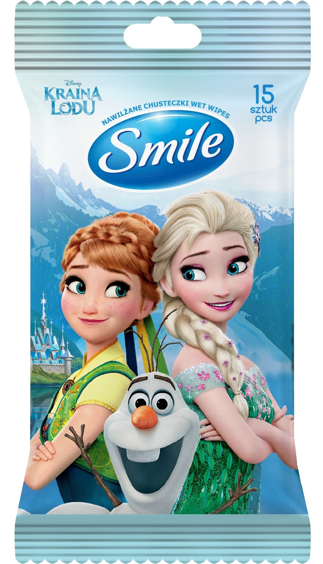 

SMILE Chusteczki nawilżane Disney "Kraina Lodu" - mix wzorów 1op.-15szt