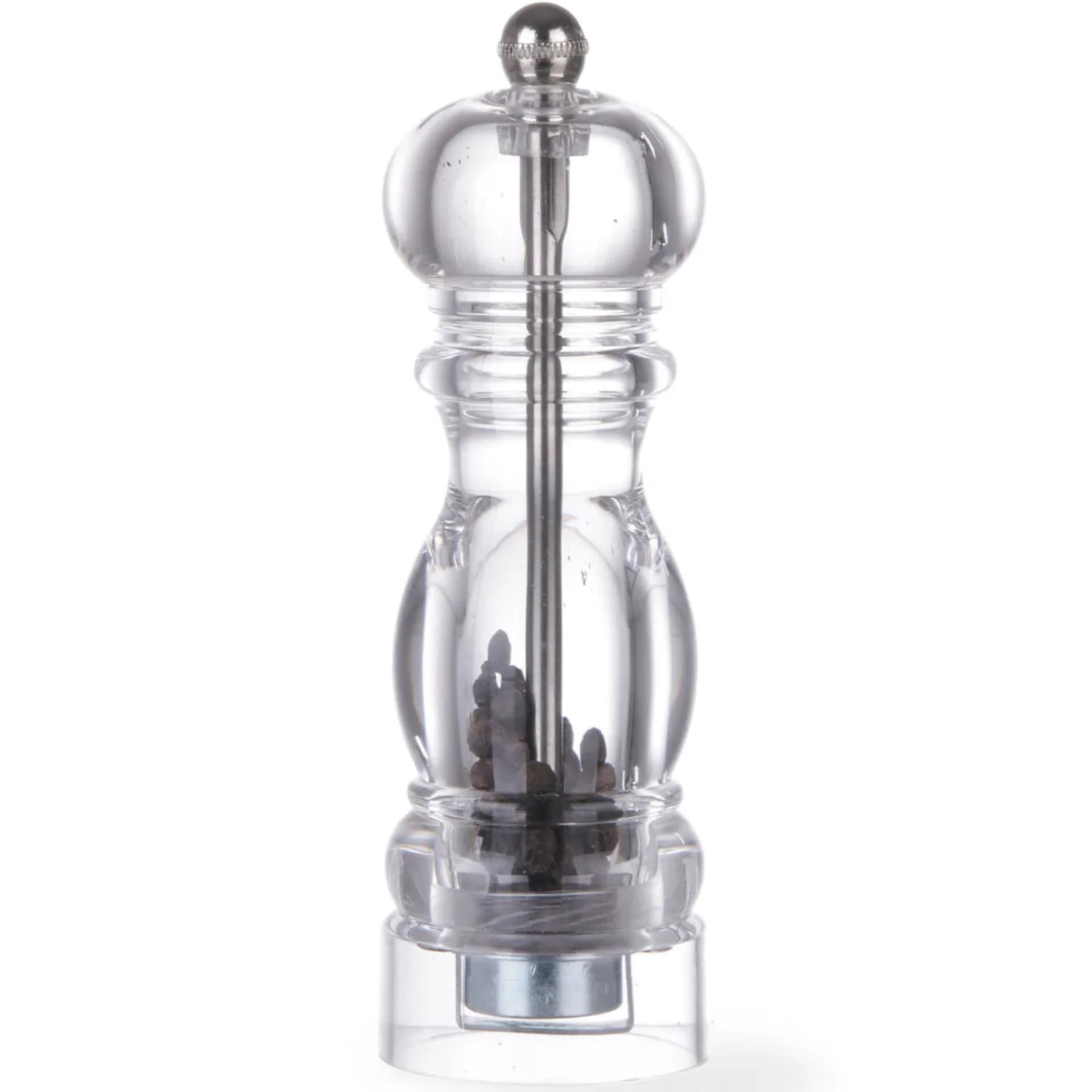 

Młynek do mielenia pieprzu przypraw HELICOIL przeźroczysty wys. 180mm - Hendi 469323