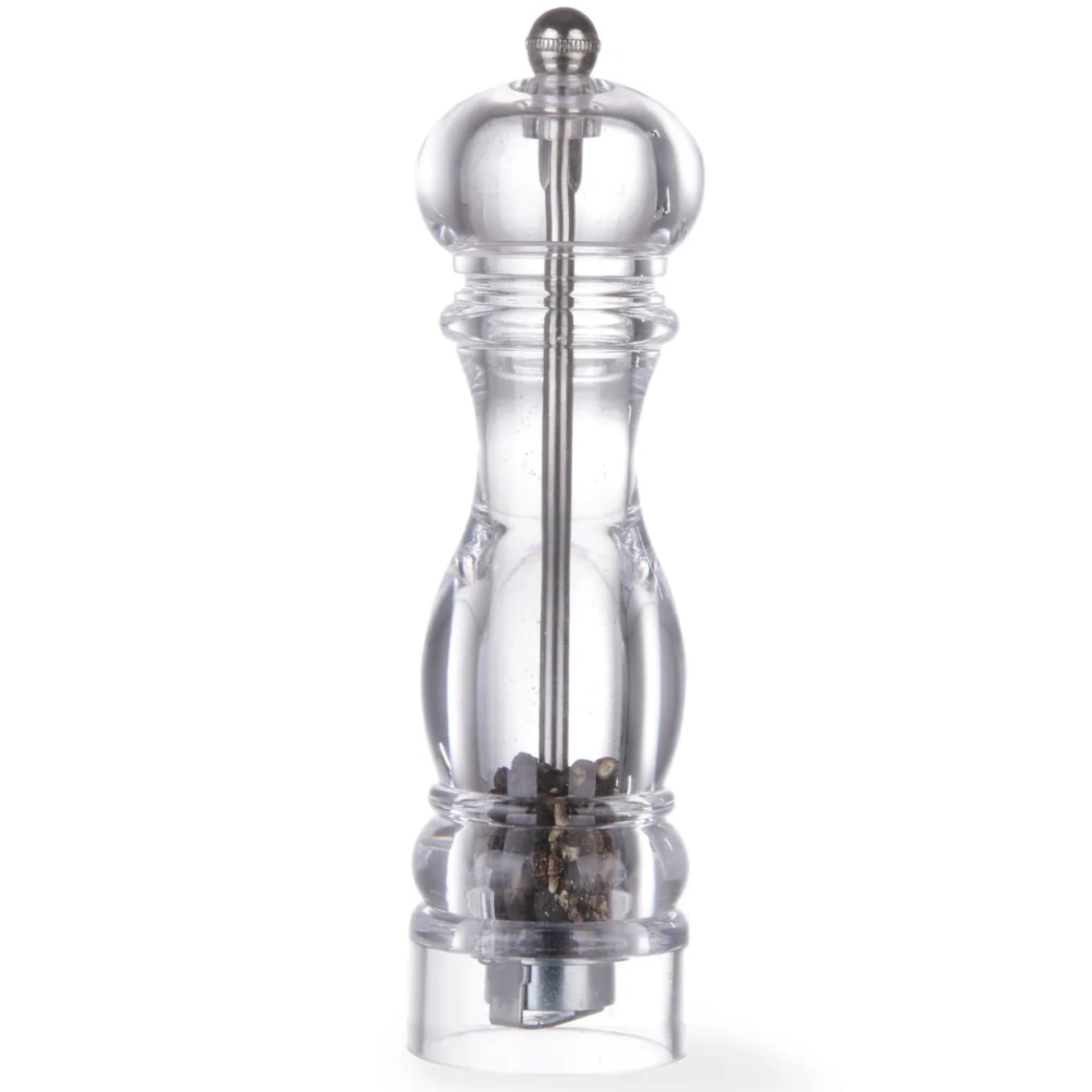 

Młynek do mielenia pieprzu przypraw HELICOIL przeźroczysty wys. 210mm - Hendi 469330