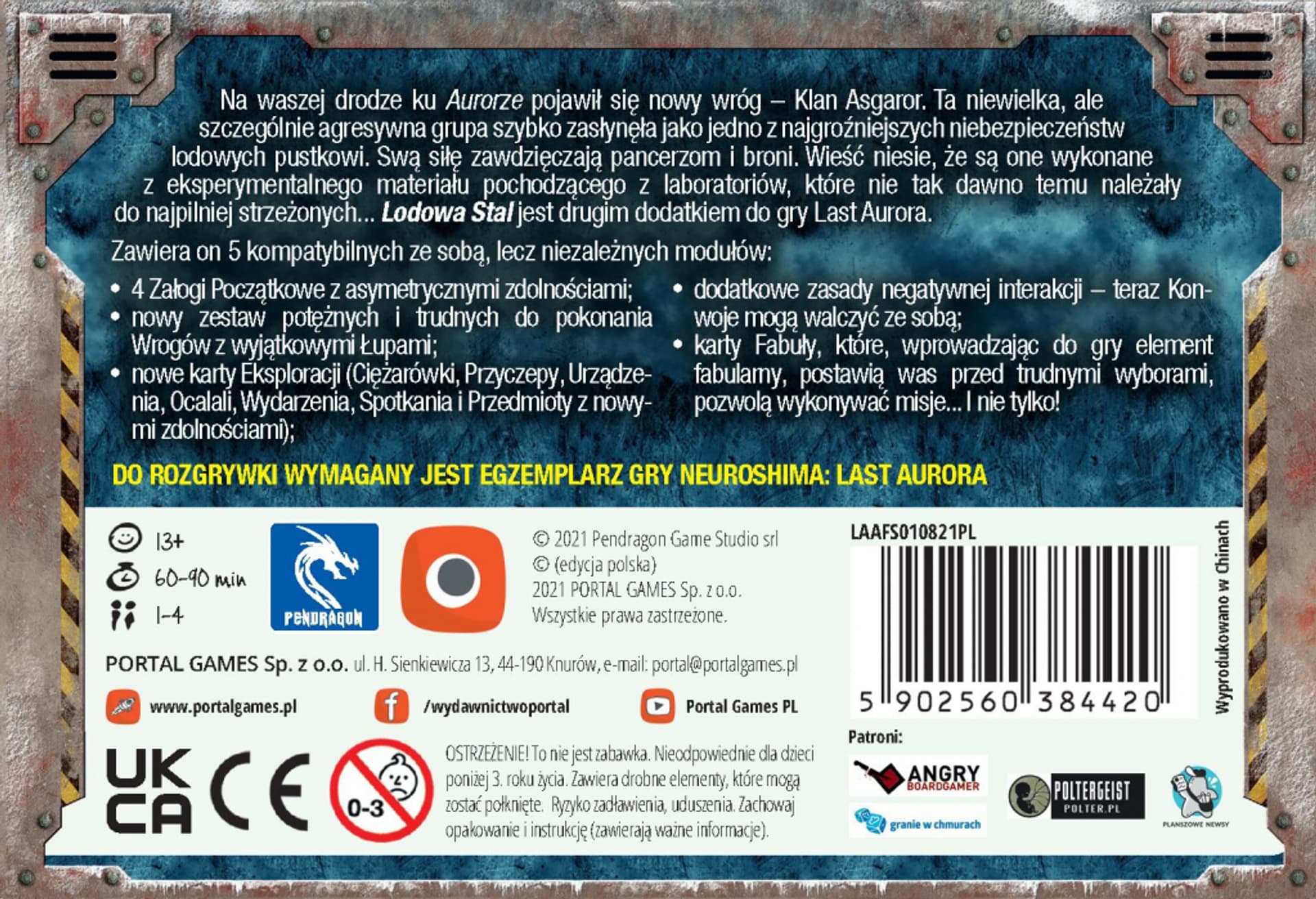 

GRA NEUROSHIMA LAST AURORA: LODOWA STAL dodatek PORTAL