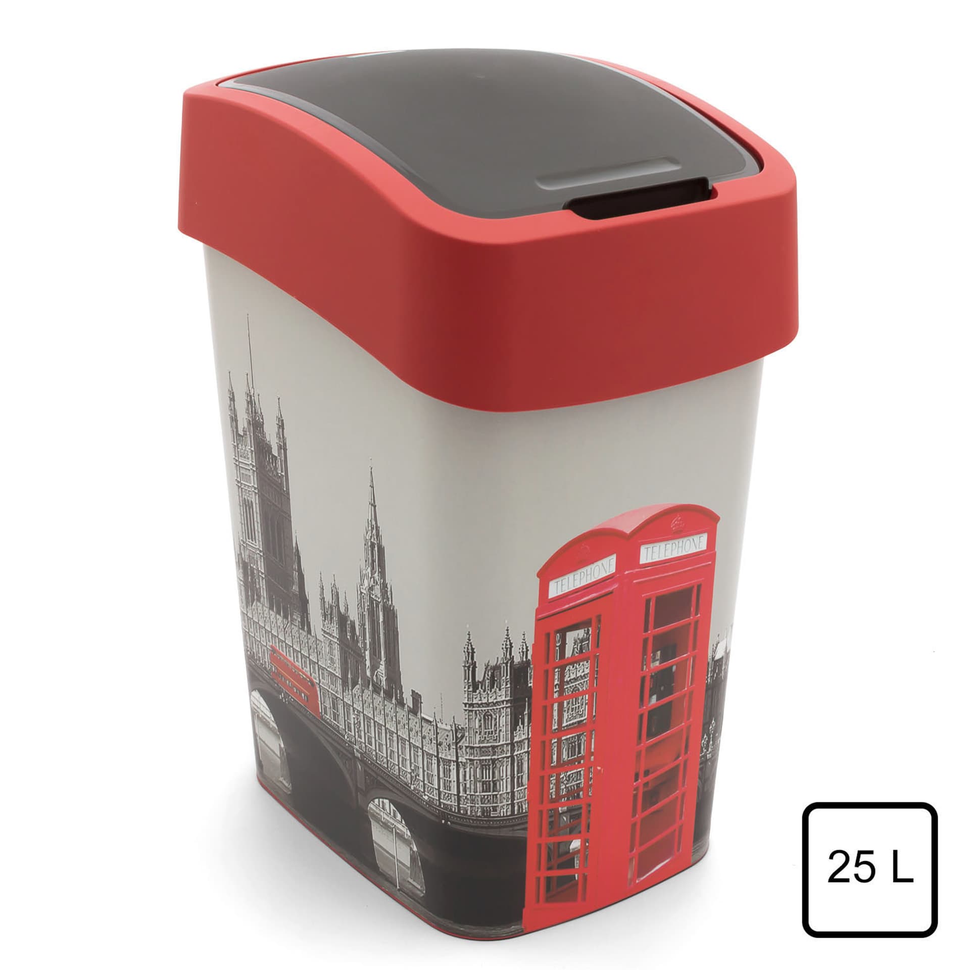 

Kosz na śmieci Curver Flip Bin 25L London