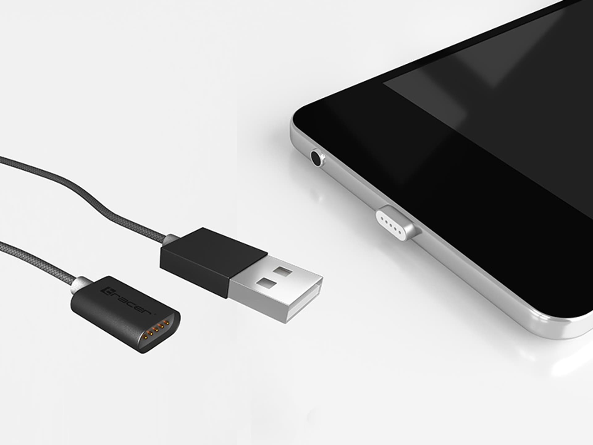 

Kabel magnetyczny TRACER USB 2.0 iPhone AM - lightning 1,0m czarny