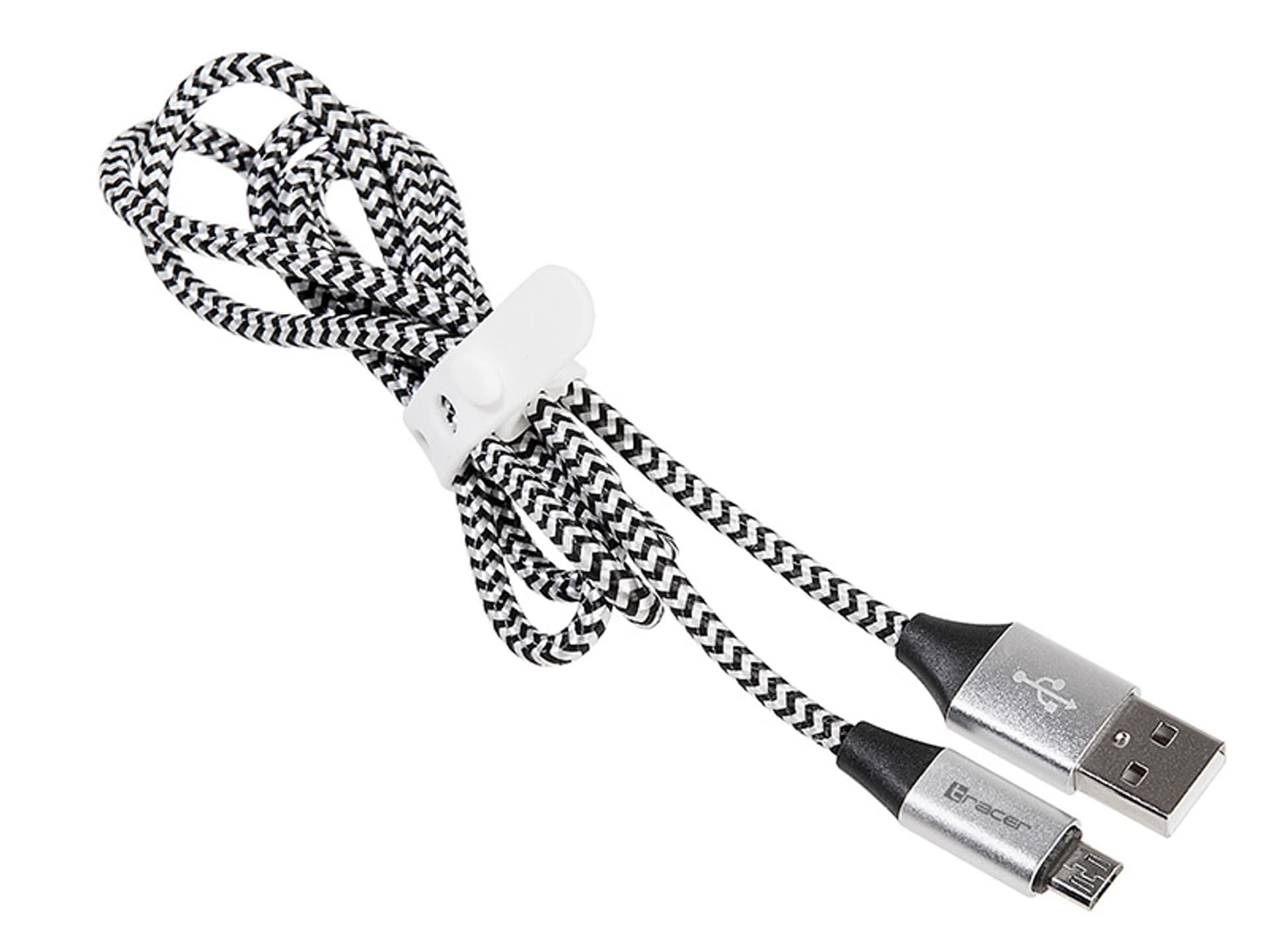 

Kabel TRACER USB 2.0 AM - micro 1,0m czarno-srebrny