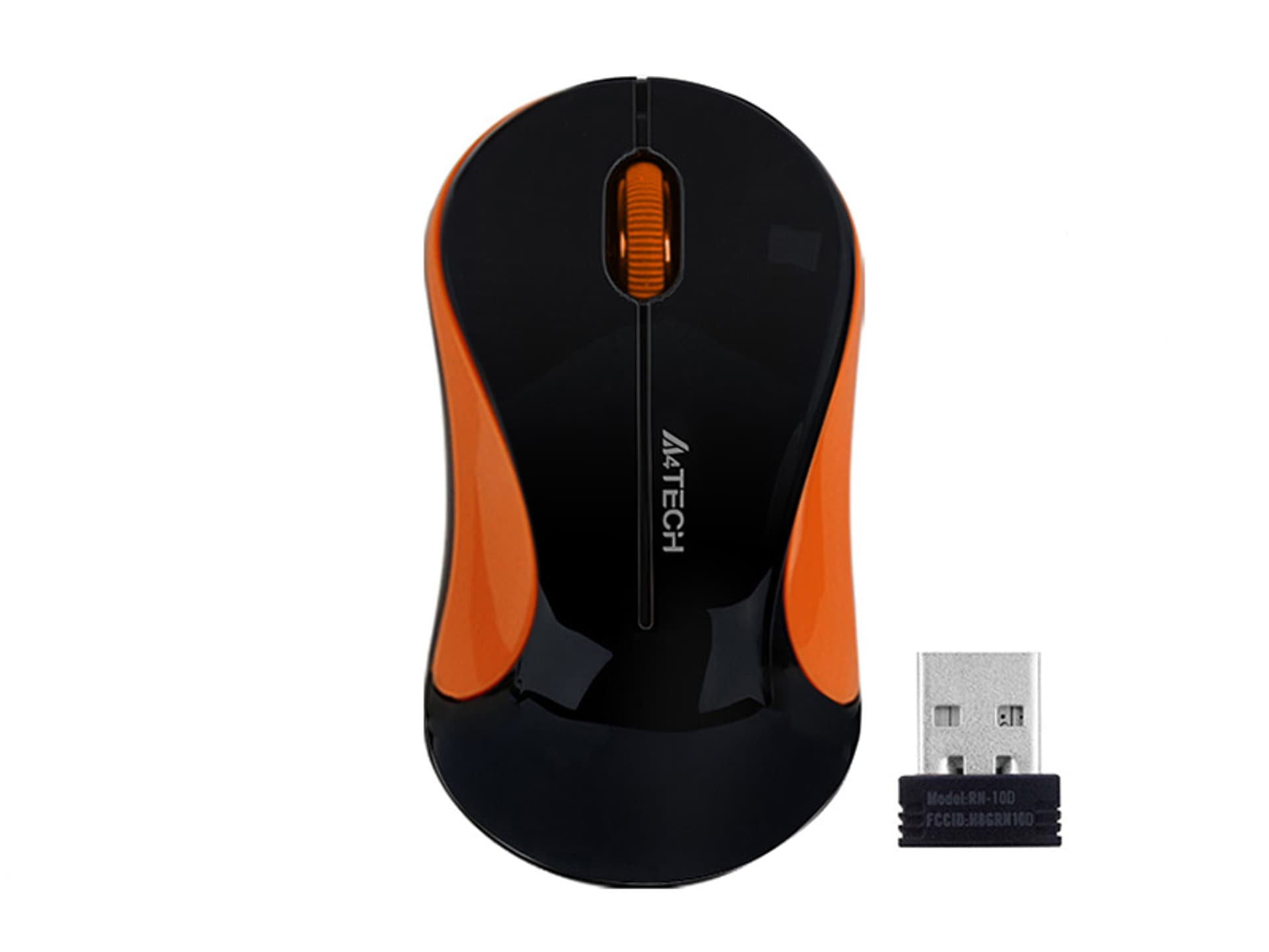 

Mysz A4Tech V-TRACK G3-270N-1 (Black+Orange) WRLS, Black+orange) wrl