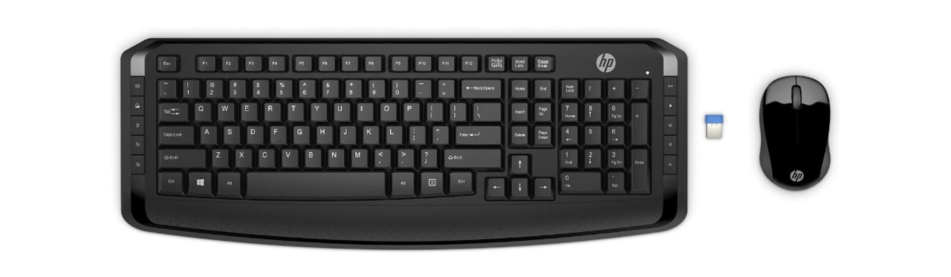 

Zestaw bezprzewodowy klawiatura i mysz HP 300