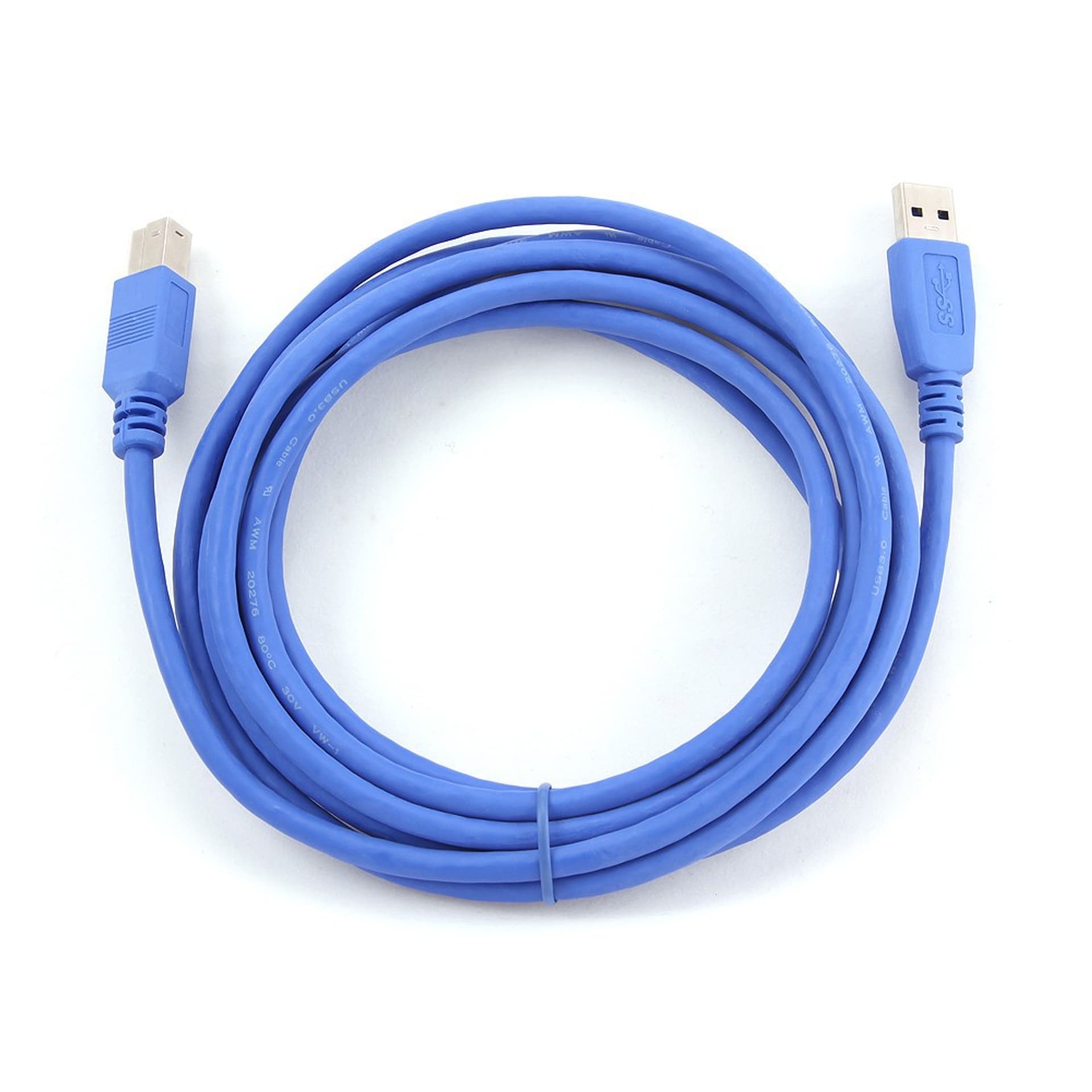 

Kabel USB 3.0 typu AB AM-BM 3m niebieski
