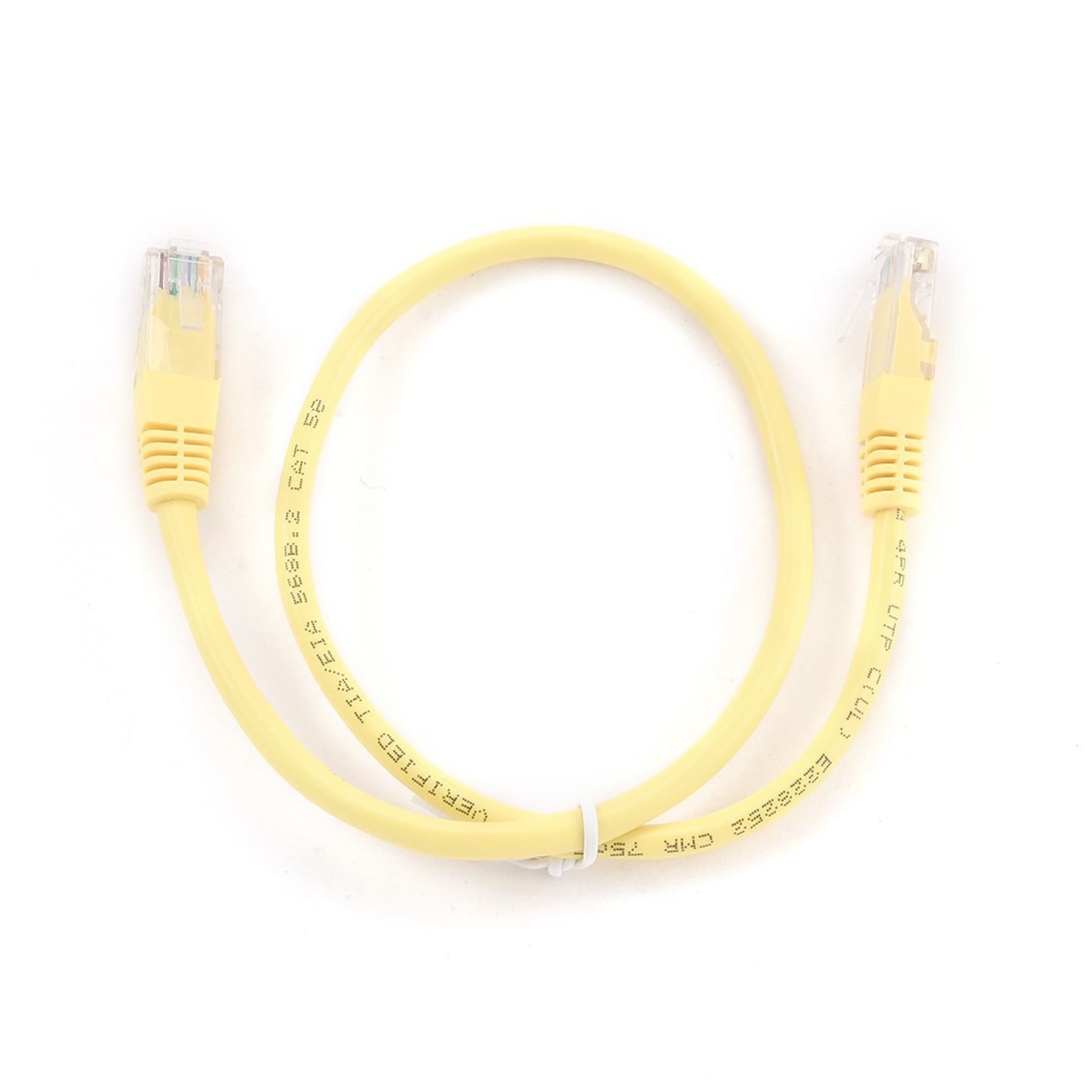 

Patch cord Kat.6 UTP 0.5m żółty