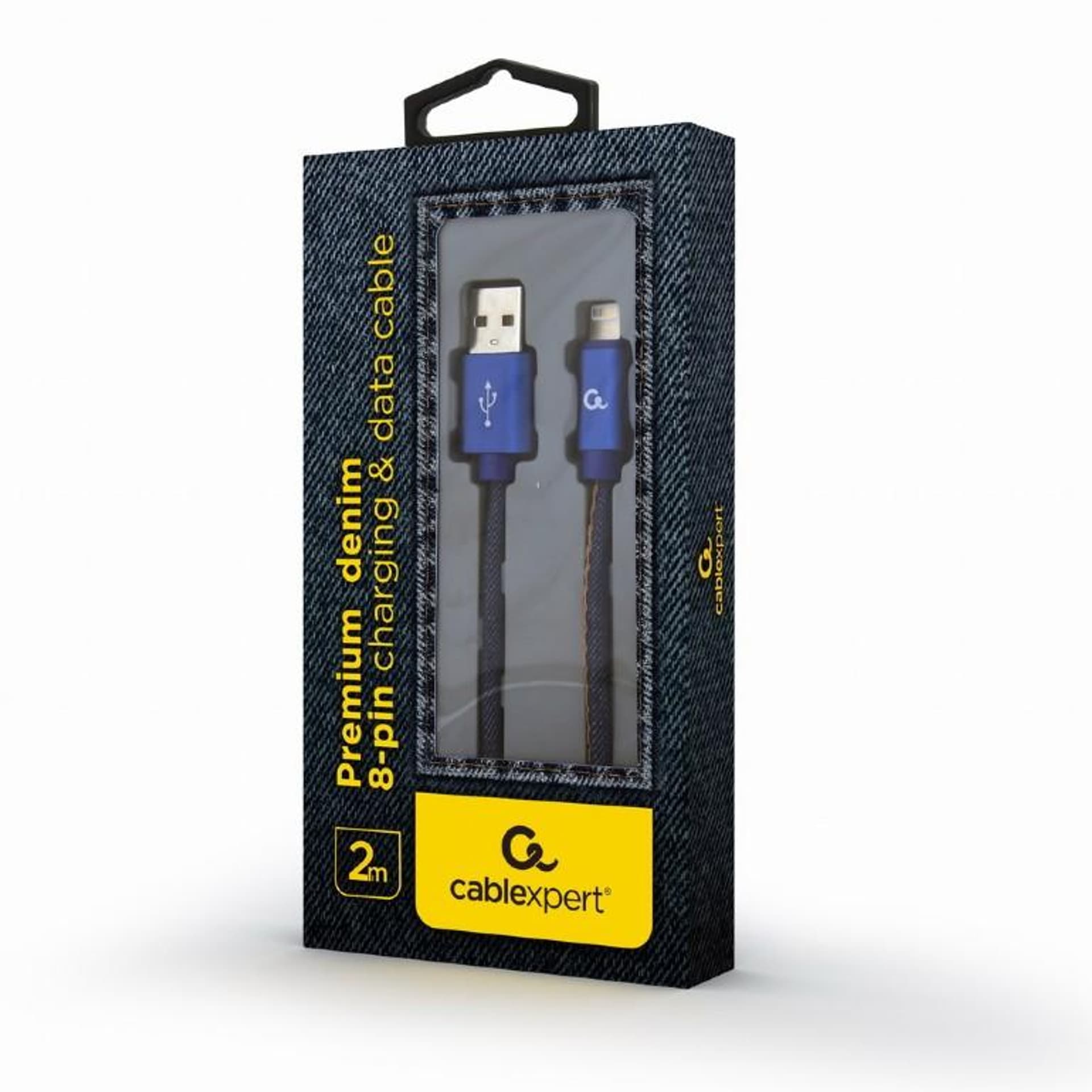 

Kabel USB 8 pin premium jeans 2 m