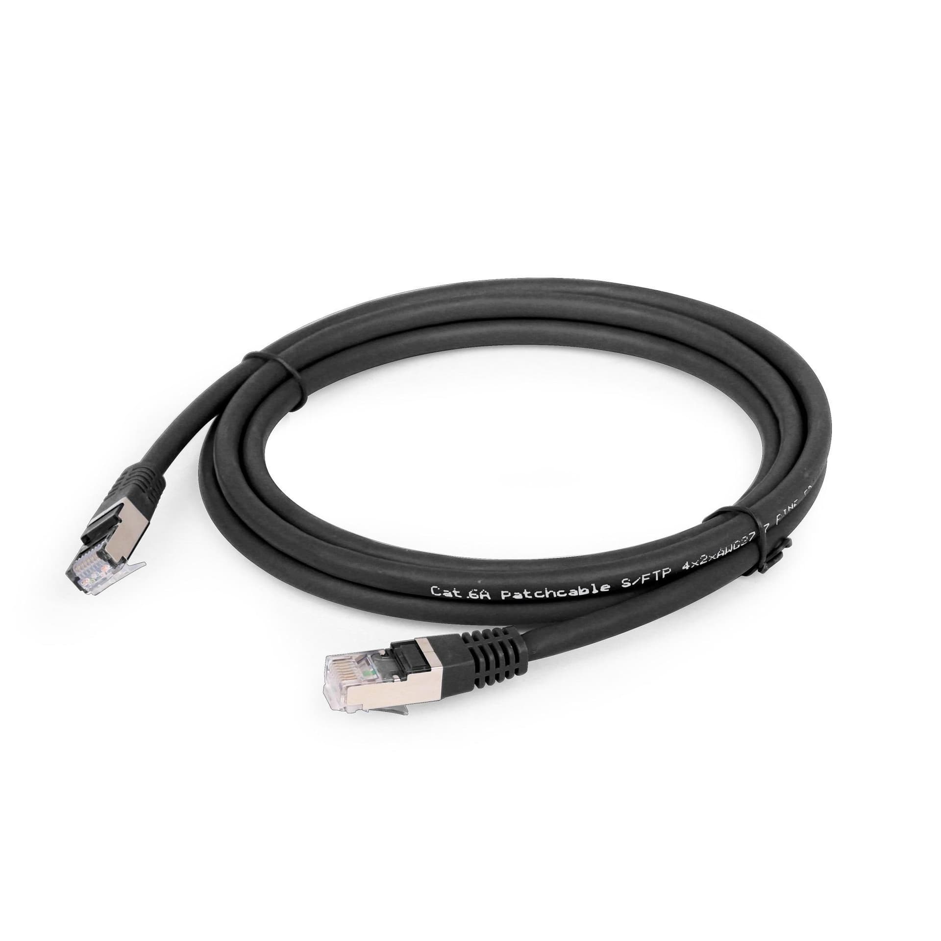 

Kabel kat.6A SFTP LSZH Patch cord 2m (czarny) Gembird, Czarny) gembir