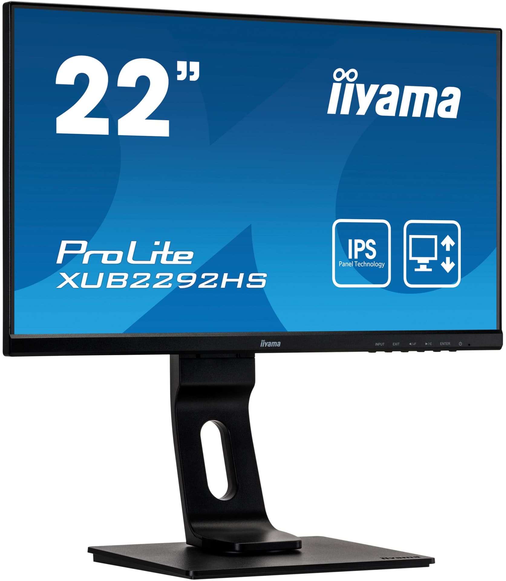

Iiyama Monitor PROLITE XUB2292HS-B1 21.5 ", IPS, 1920 x 1080 pixels, 16:9, 4 ms, 250 cd/m², Matte, 75 Hz, HDMI ports quantity 1