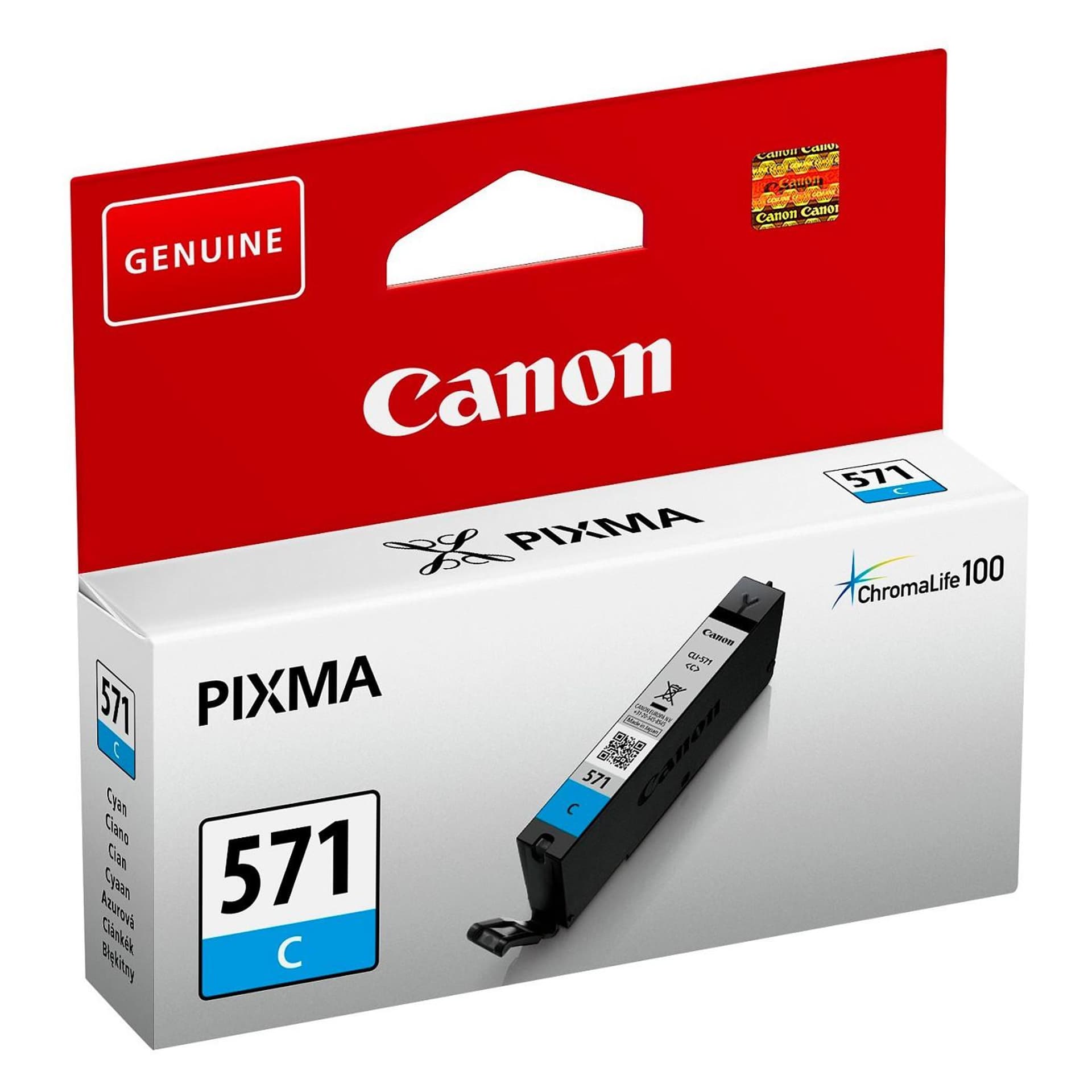

Tusz CANON (CLI-571C/0386C001) niebieski 311str, Cli-571c/0386c001) niebieski 311st