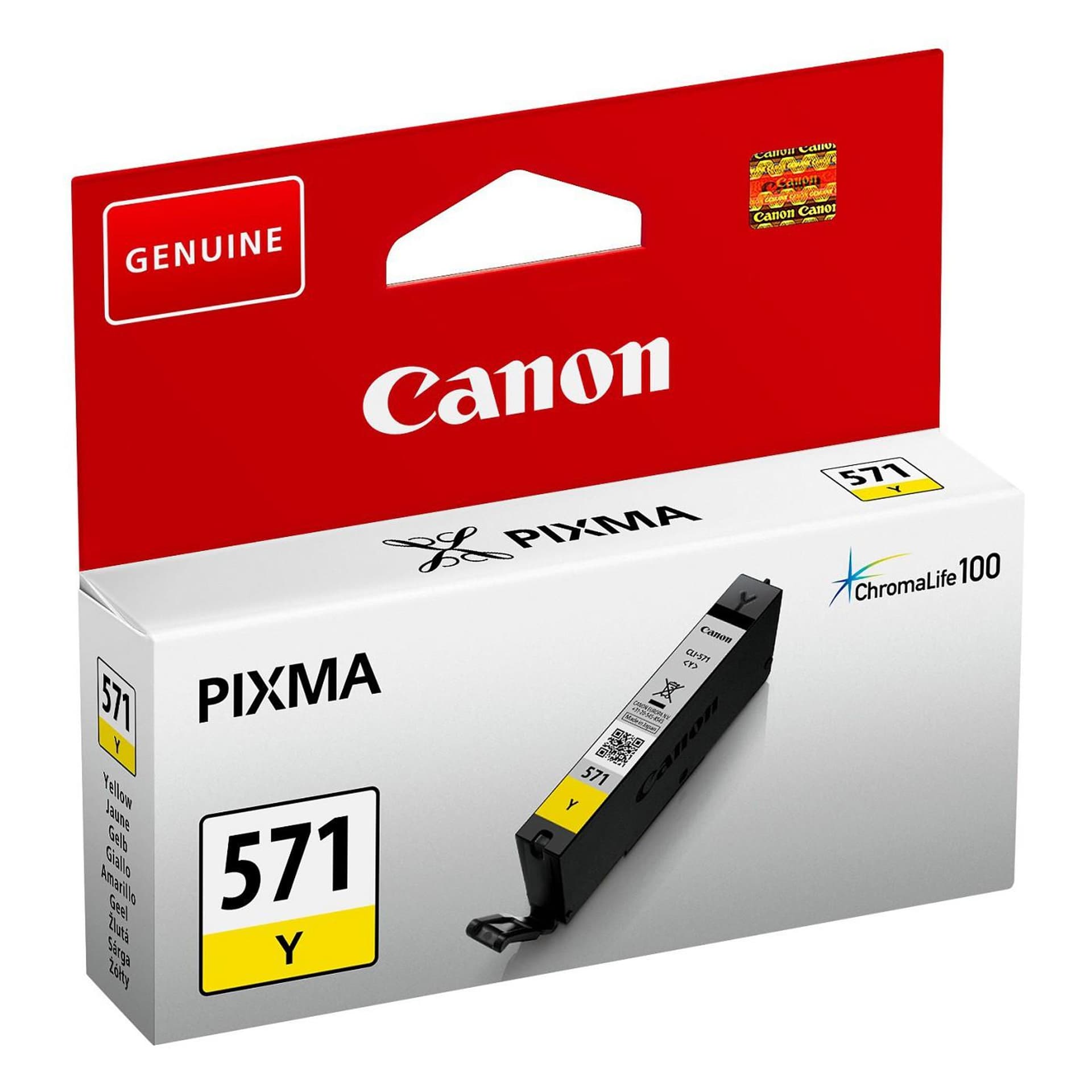 

Tusz CANON (CLI-571Y/0388C001) żółty 323str, Cli-571y/0388c001) żółty 323st