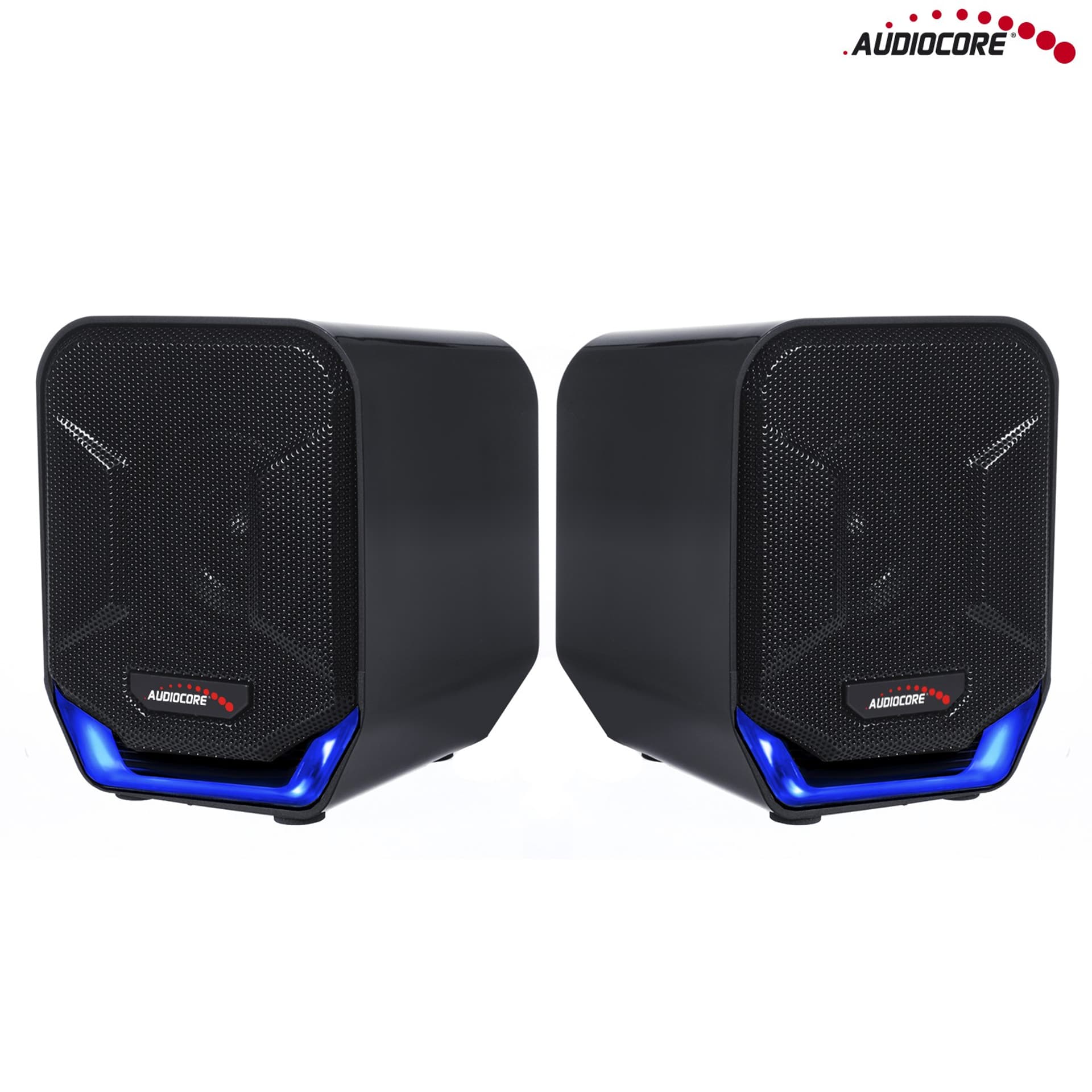 

Głośniki komputerowe 6W USB Blue&Black Audiocore AC865 B