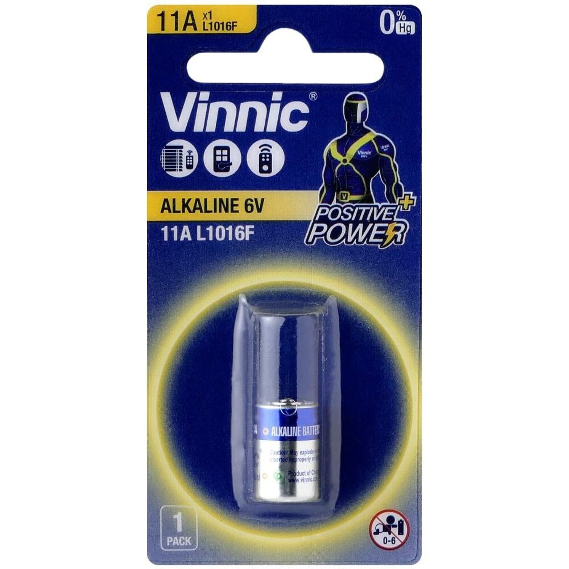 

VINNIC BATERIA DO PILOTA SAMOCHODOWEGO 11A/MN11 BLISTER 1 SZTUKA L1016F