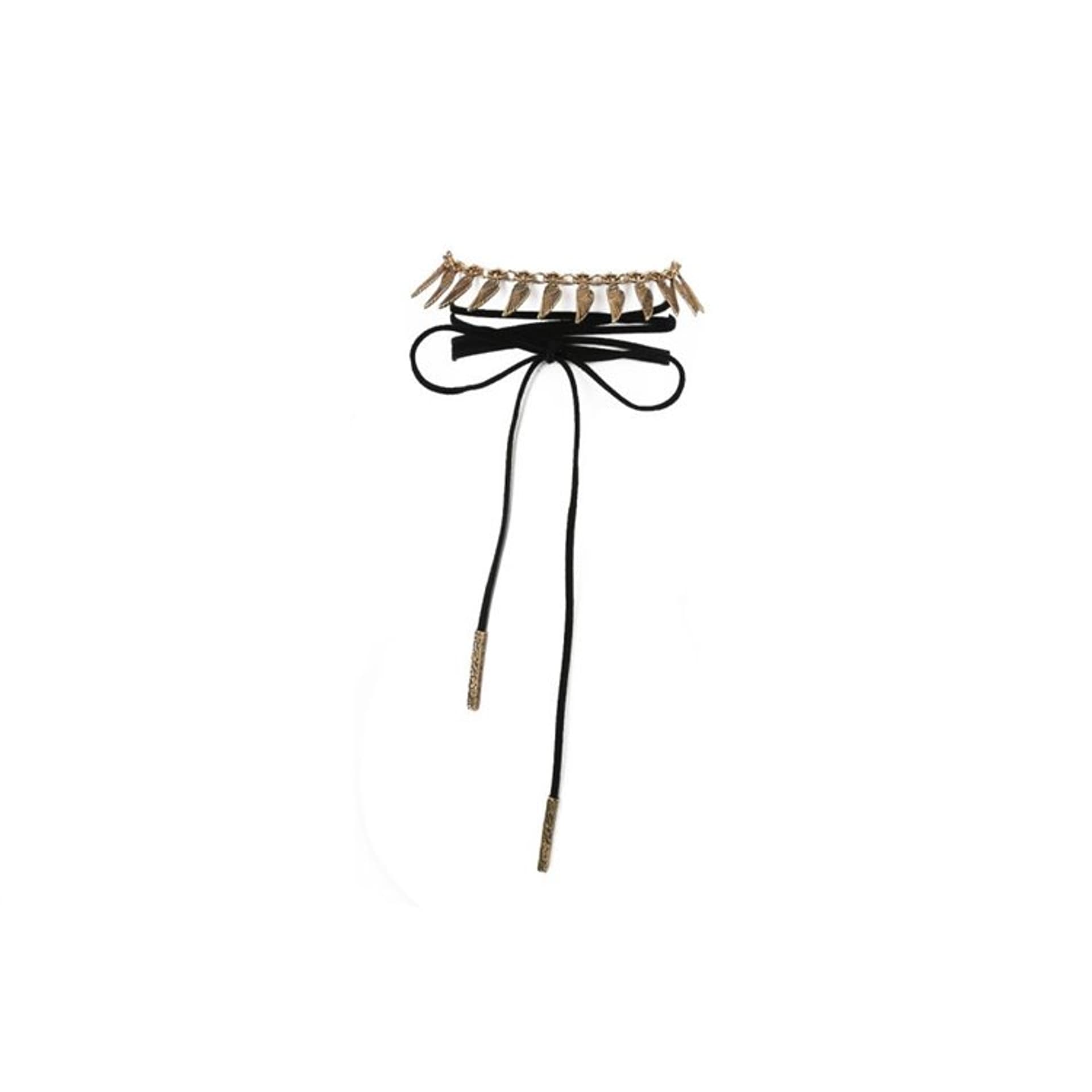 

NASZYJNIK CHOKER ZŁOTE PIÓRKA N519