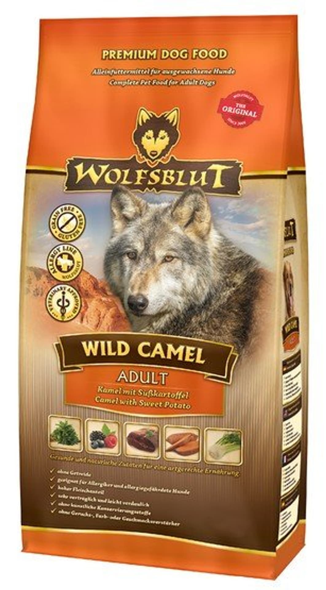 

Wolfsblut Dog Wild Camel wielbłąd i bataty 12,5kg