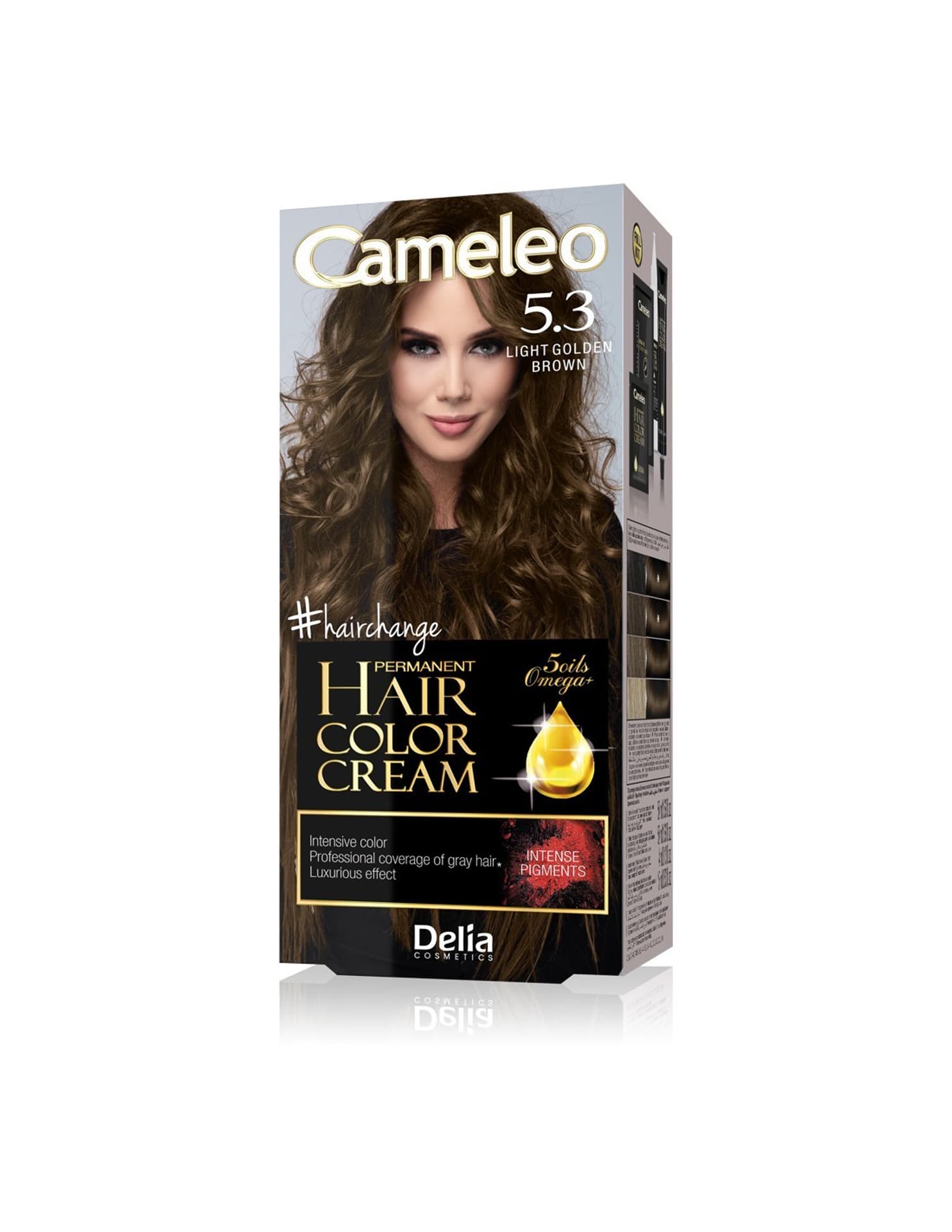 

Delia Cosmetics Cameleo HCC Farba permanentna Omega+ nr 5.3 Light Golden Brown 1op.