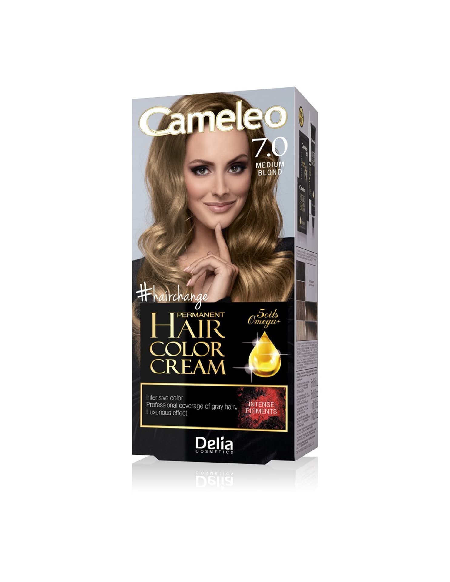

Delia Cosmetics Cameleo HCC Farba permanentna Omega+ nr 7.0 Medium Blond 1op.