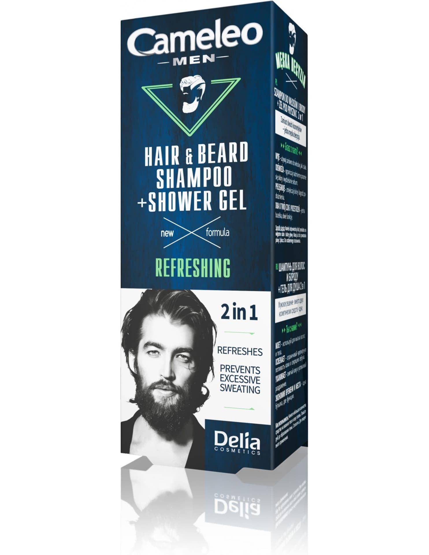 

Delia Cosmetics Cameleo Men Szampon i żel pod prysznic 2w1 Refreshing 150ml
