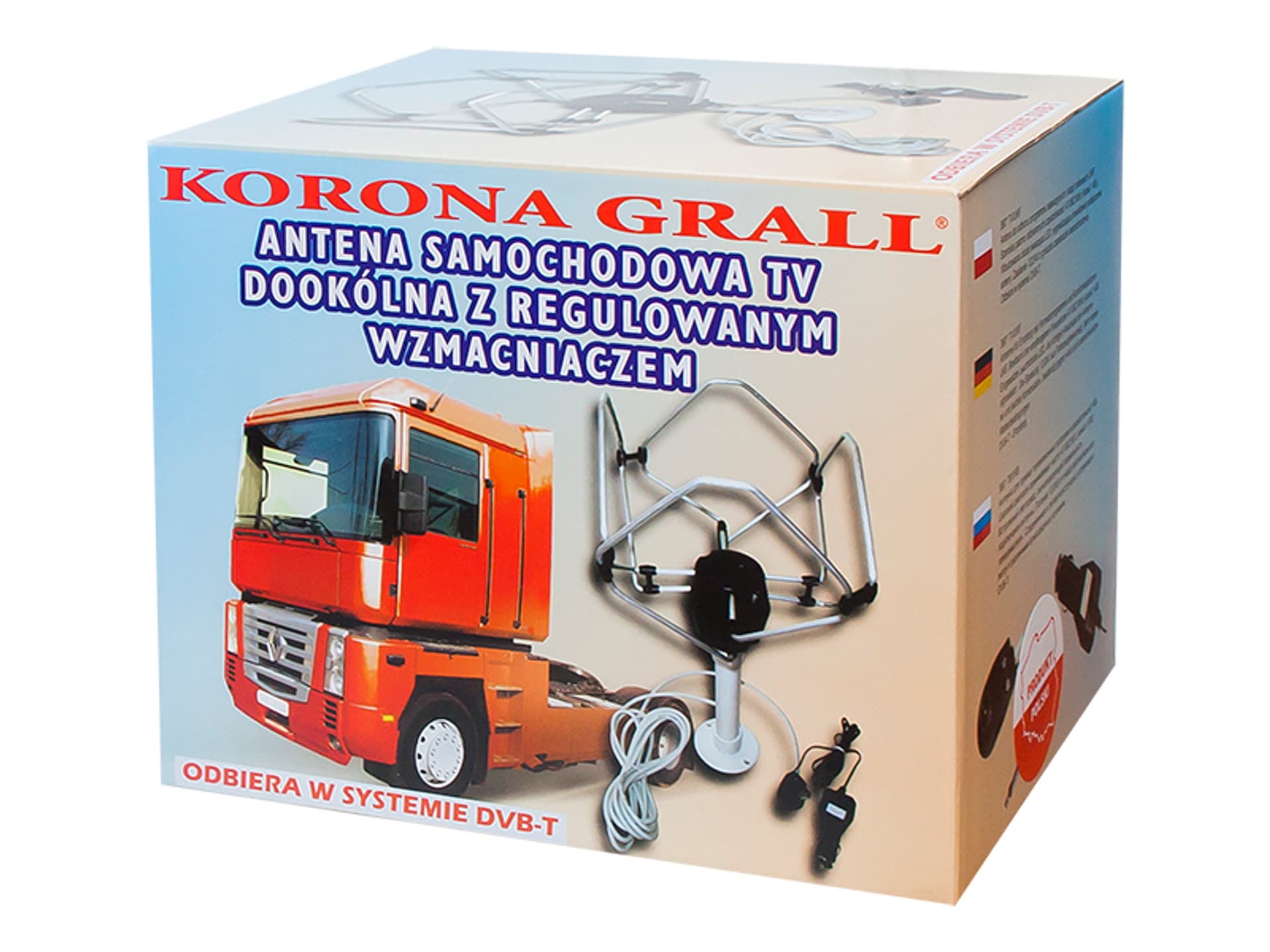 

Antena TV dookólna z uchw. 12/24V KORONA (1PH)