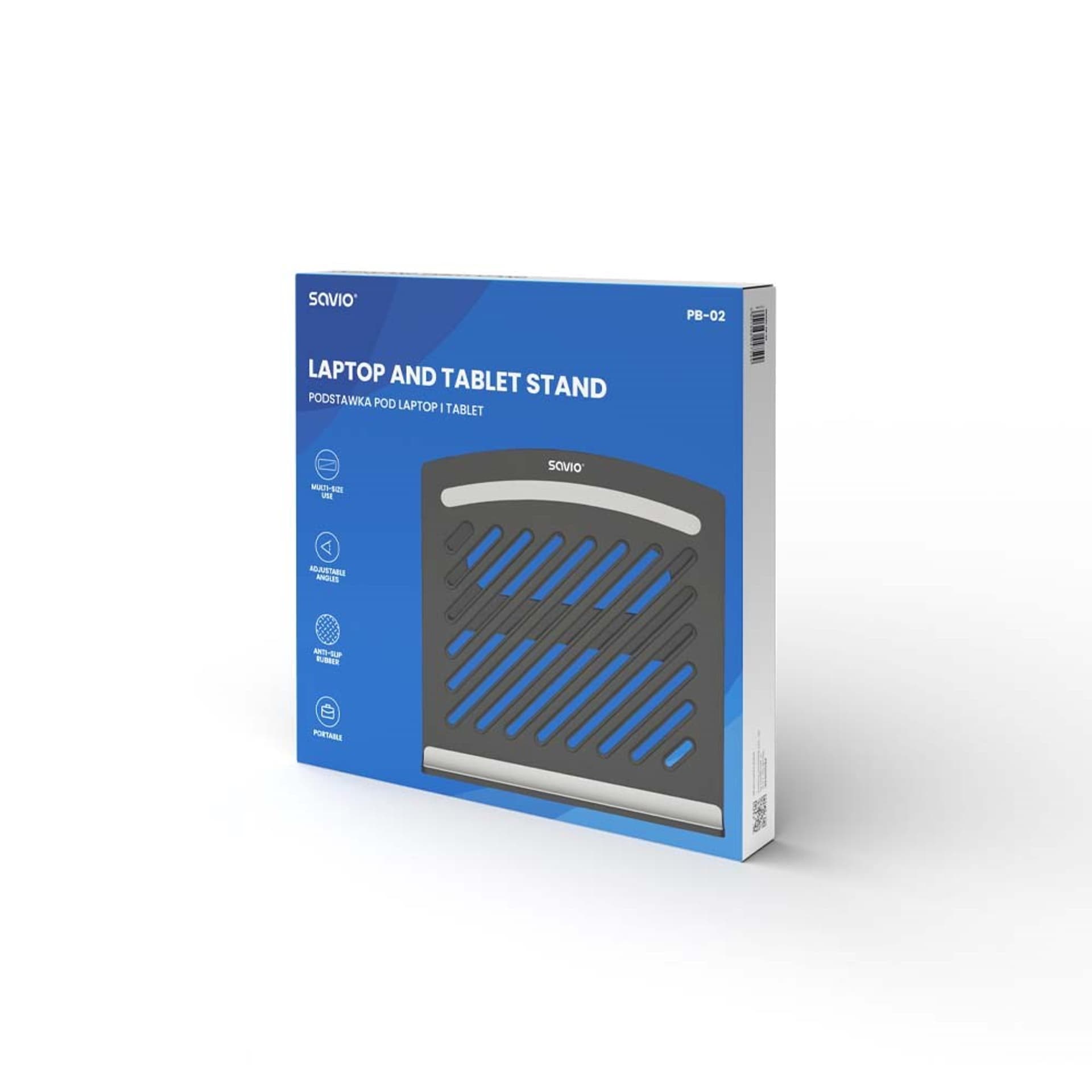

SAVIO PODSTAWKA POD LAPTOP, TABLET PB-02