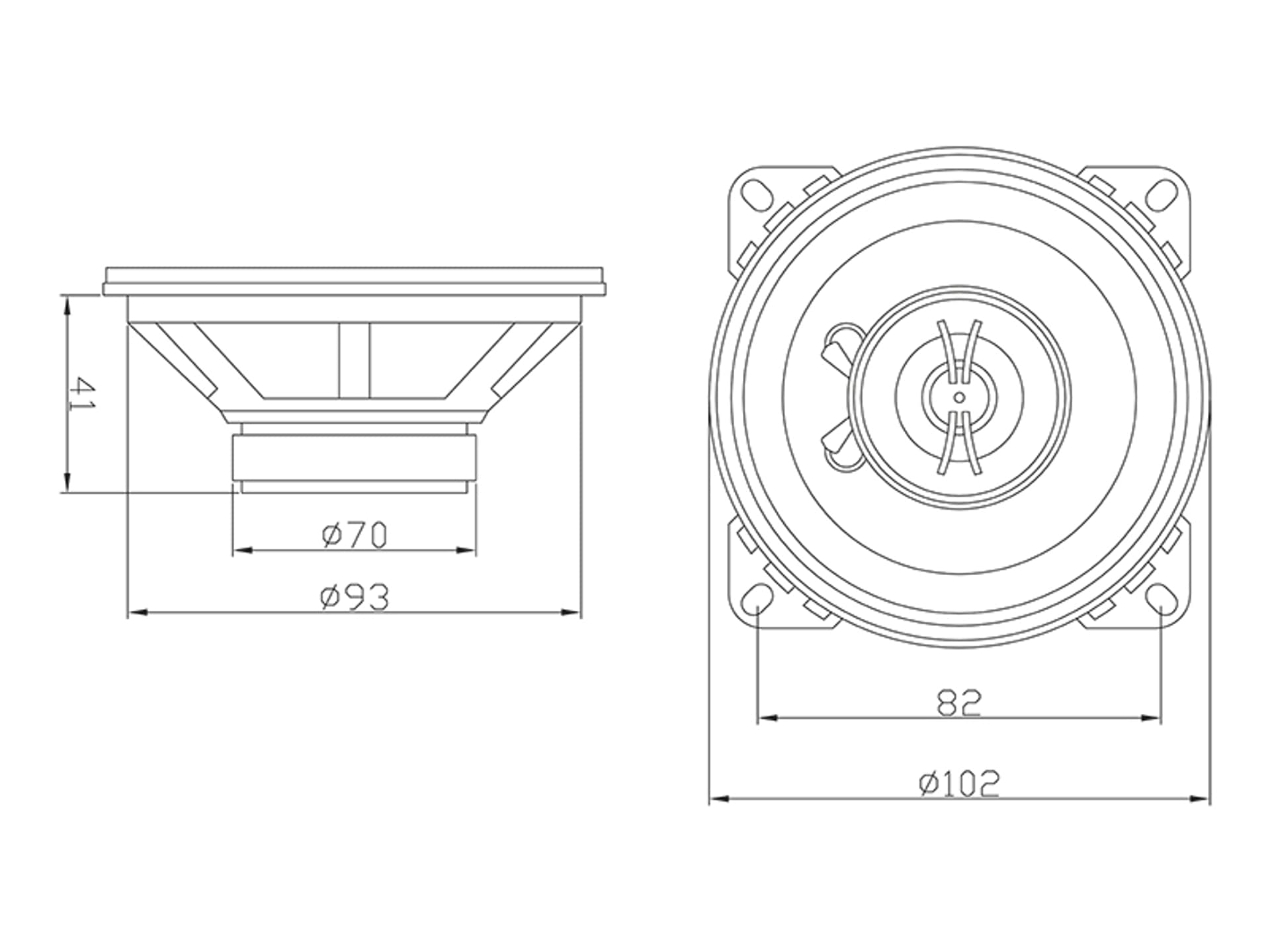 

0945# Głośnik blow wh-1416 4" 2way komplet