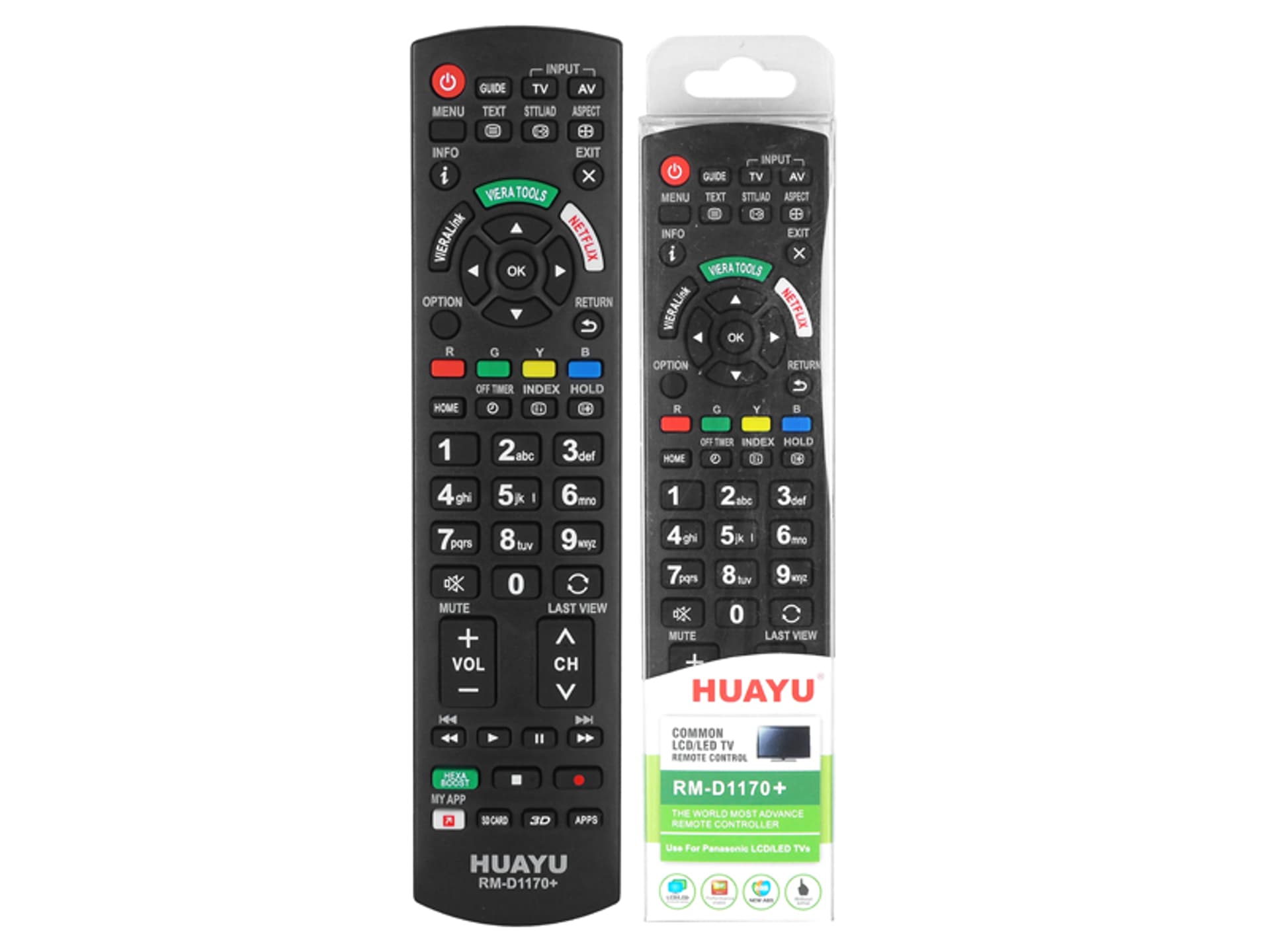 

1 szt. Pilot do Panasonic TV LCD RM-D1170+, Netflix, 3D.