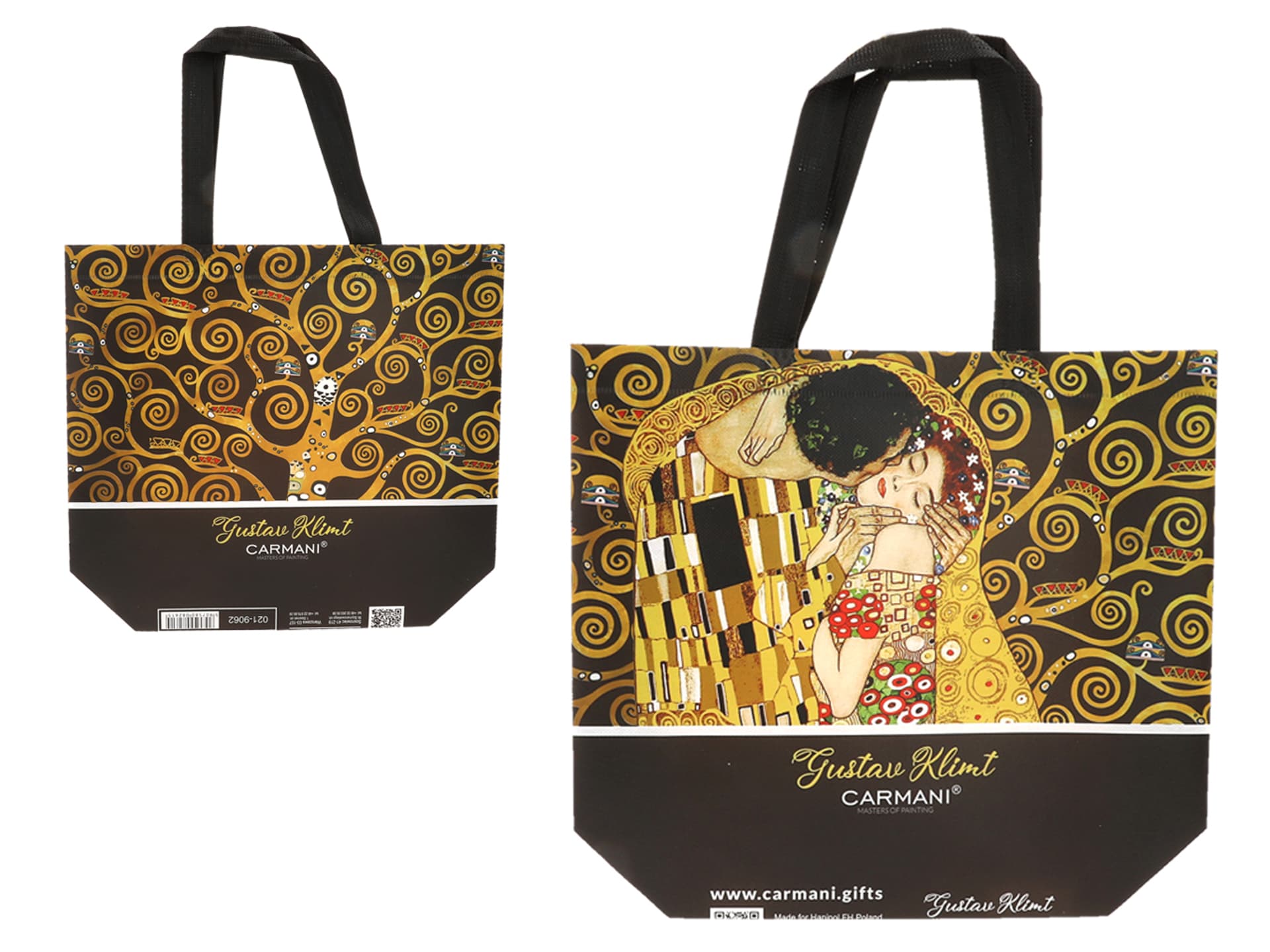 

Torba śniadaniowa - G. Klimt, Pocałunek + Drzewo życia (CARMANI)