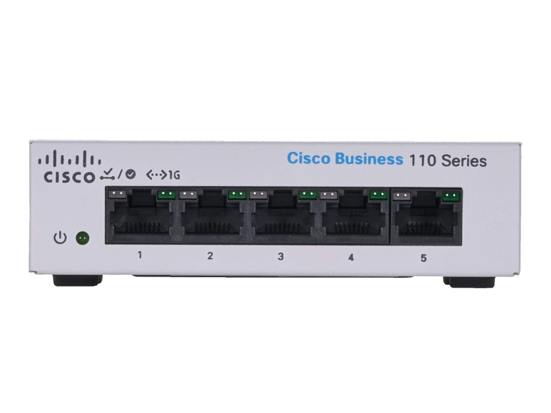 

CISCO CBS110-5T-D 5-PORT 10/100/1000 SWITCH, UNMANAGED
